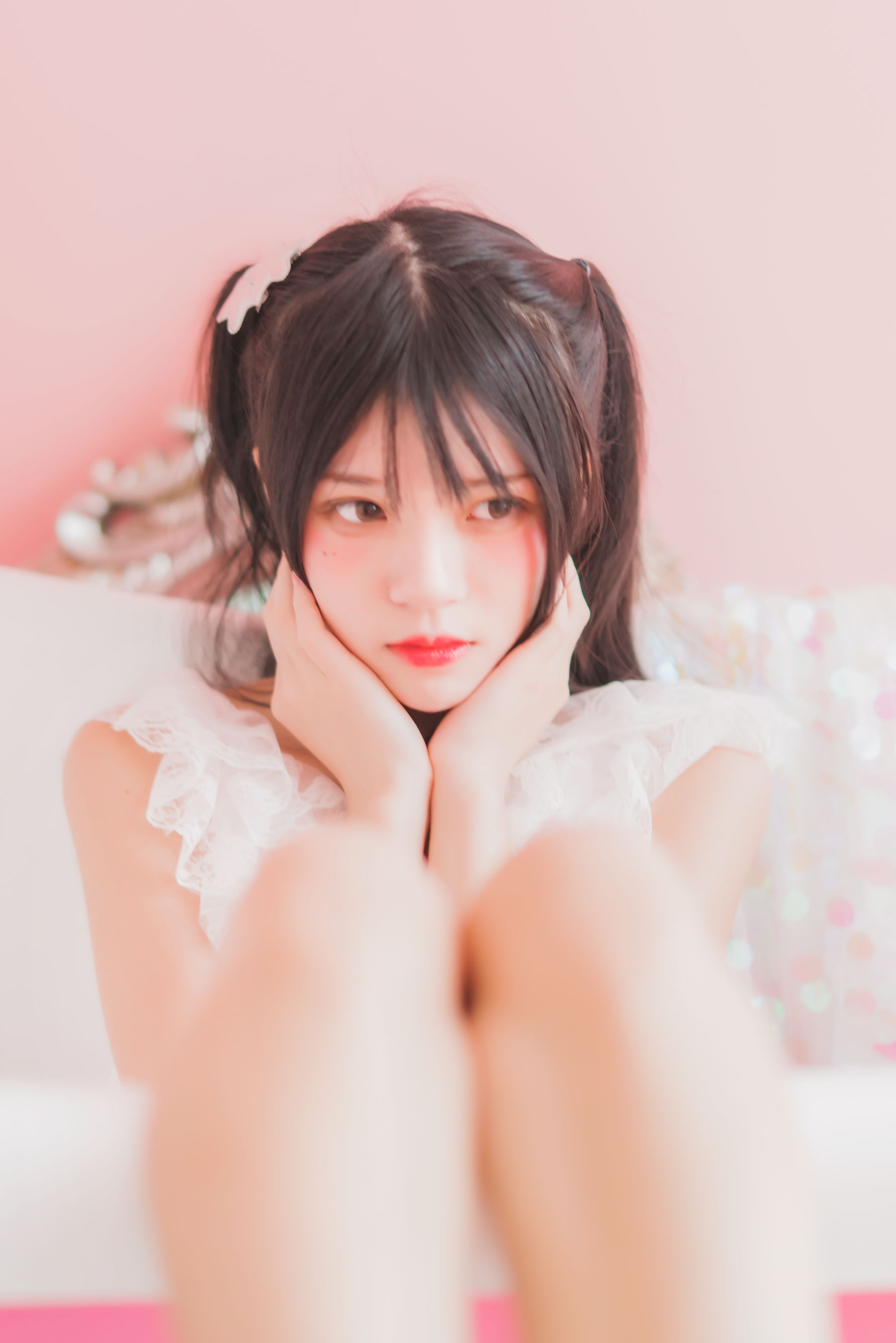 桜桃喵 冬眠系列 粉色浴缸