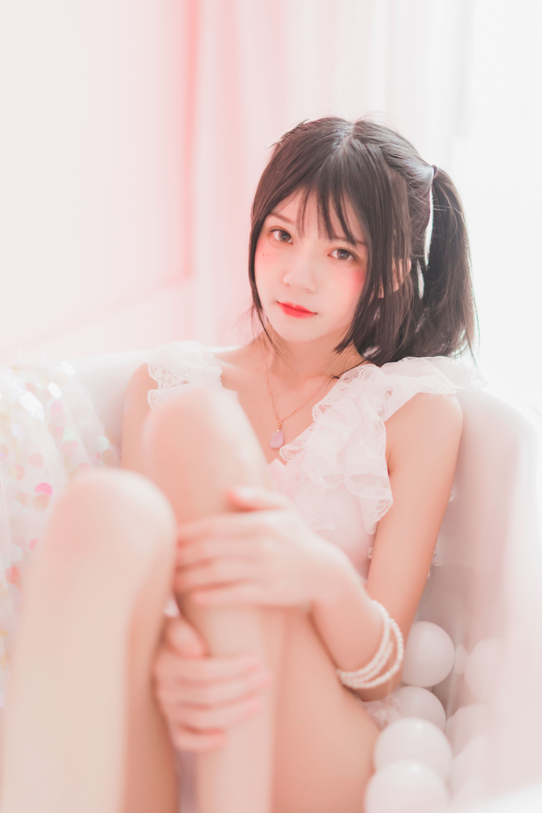 桜桃喵 冬眠系列 粉色浴缸