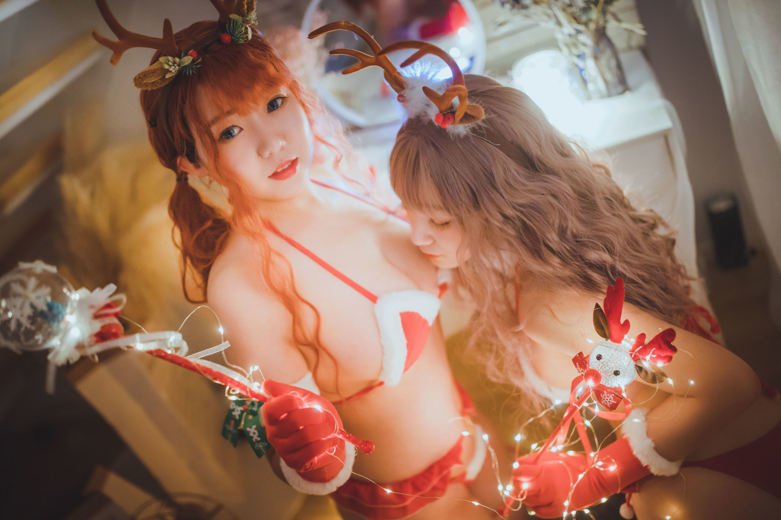 甜糖大魔王g&妖时雨harukaze 圣诞恋歌双人麋鹿