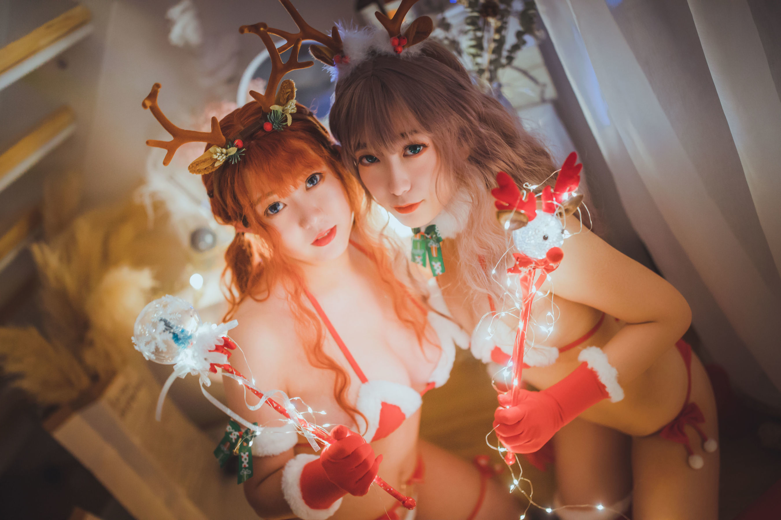 甜糖大魔王g&妖时雨harukaze 圣诞恋歌双人麋鹿