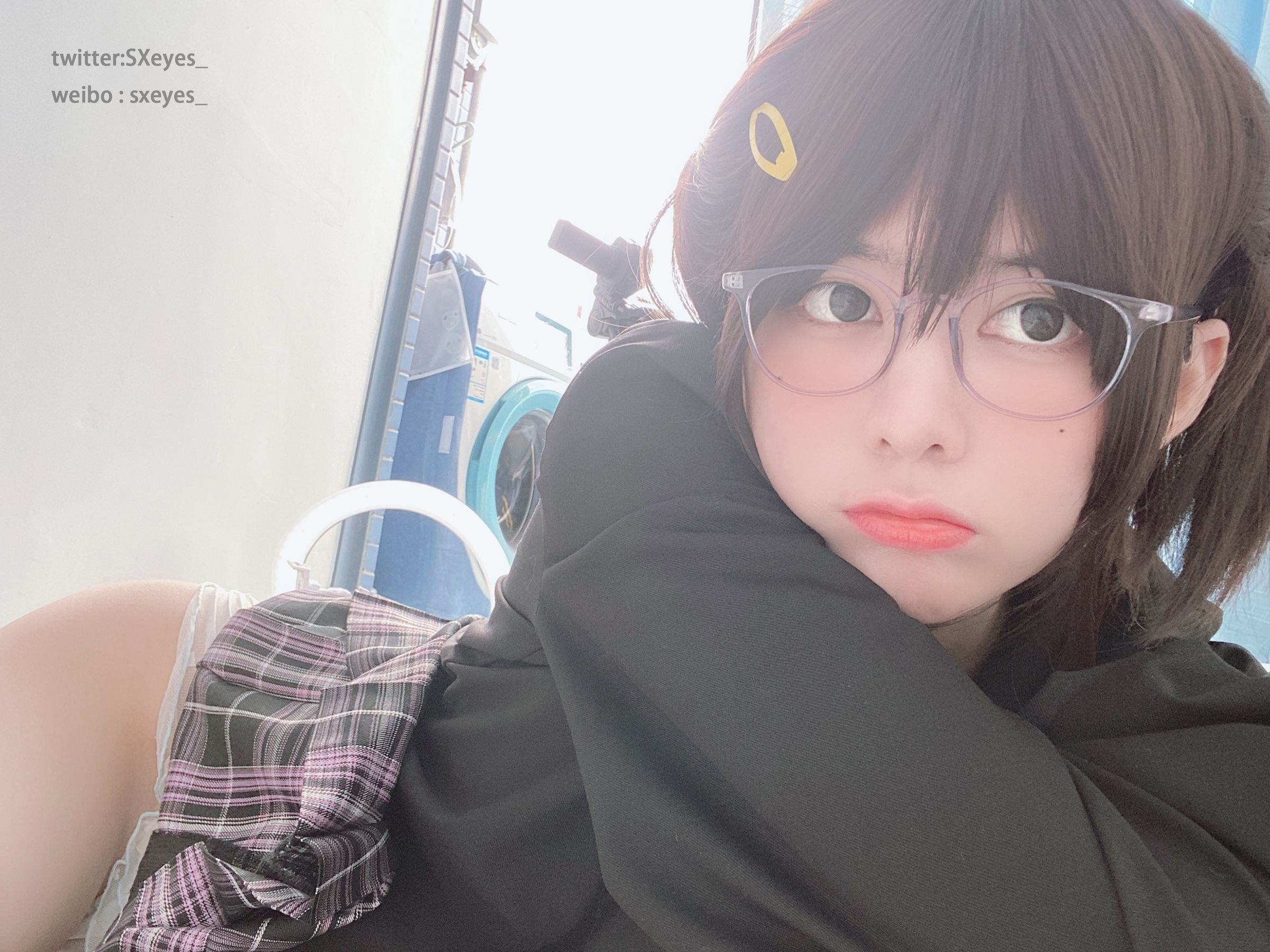 萌妹子眼酱大魔王w JK眼镜妹
