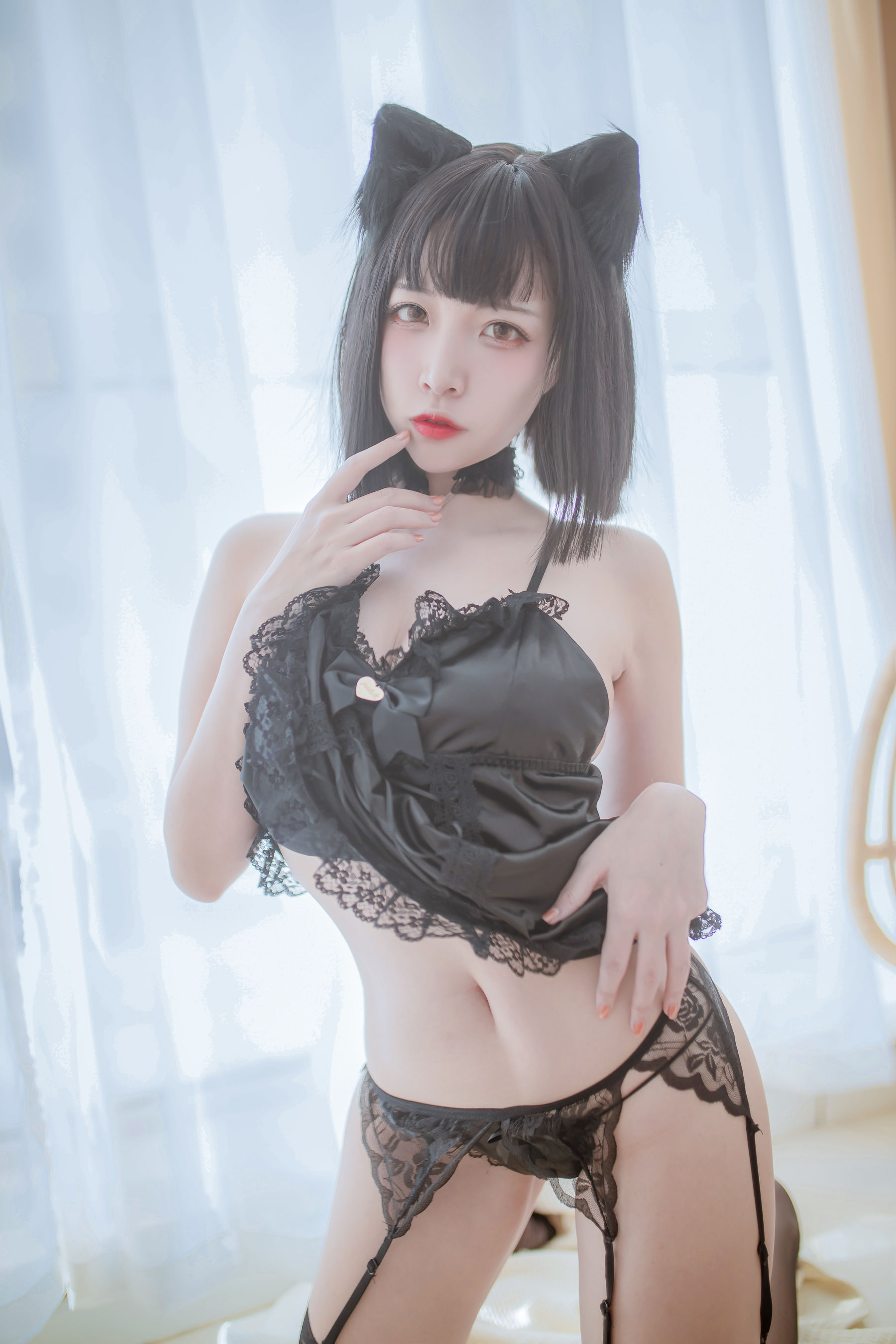 Cosplay日奈娇 私房双人猫耳