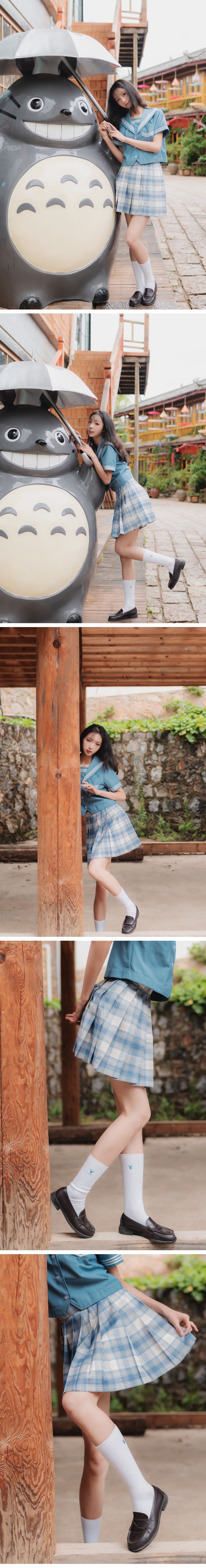 清纯妹子西瓜 丽江写真JK户外