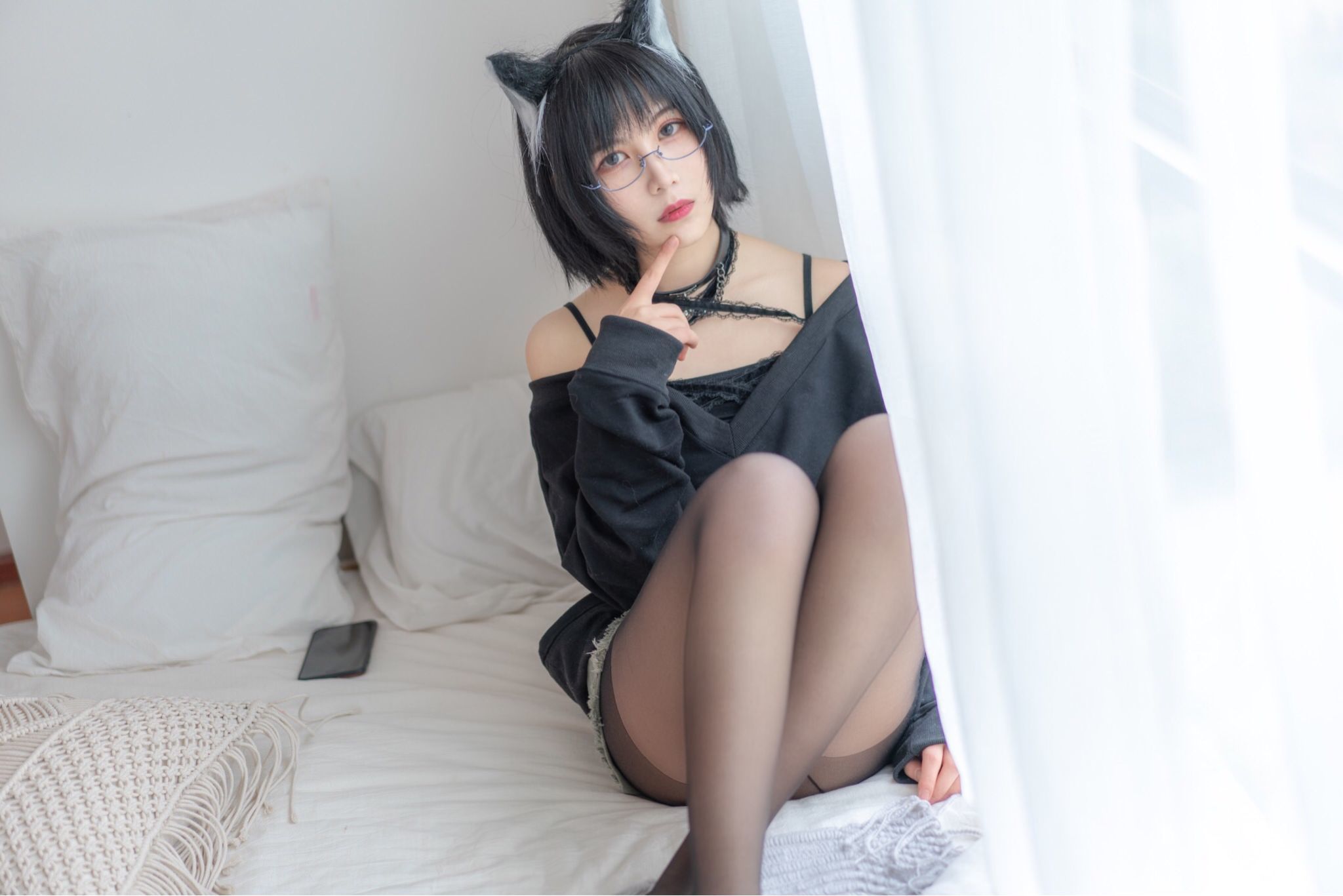 COSER美女逐月su 日常猫娘