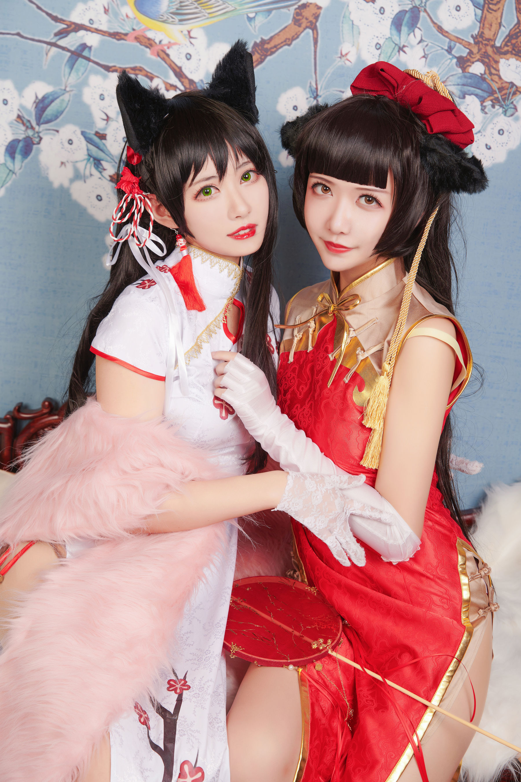 源纱希喵喵喵&Meiyi_烛墨 犬獒旗袍
