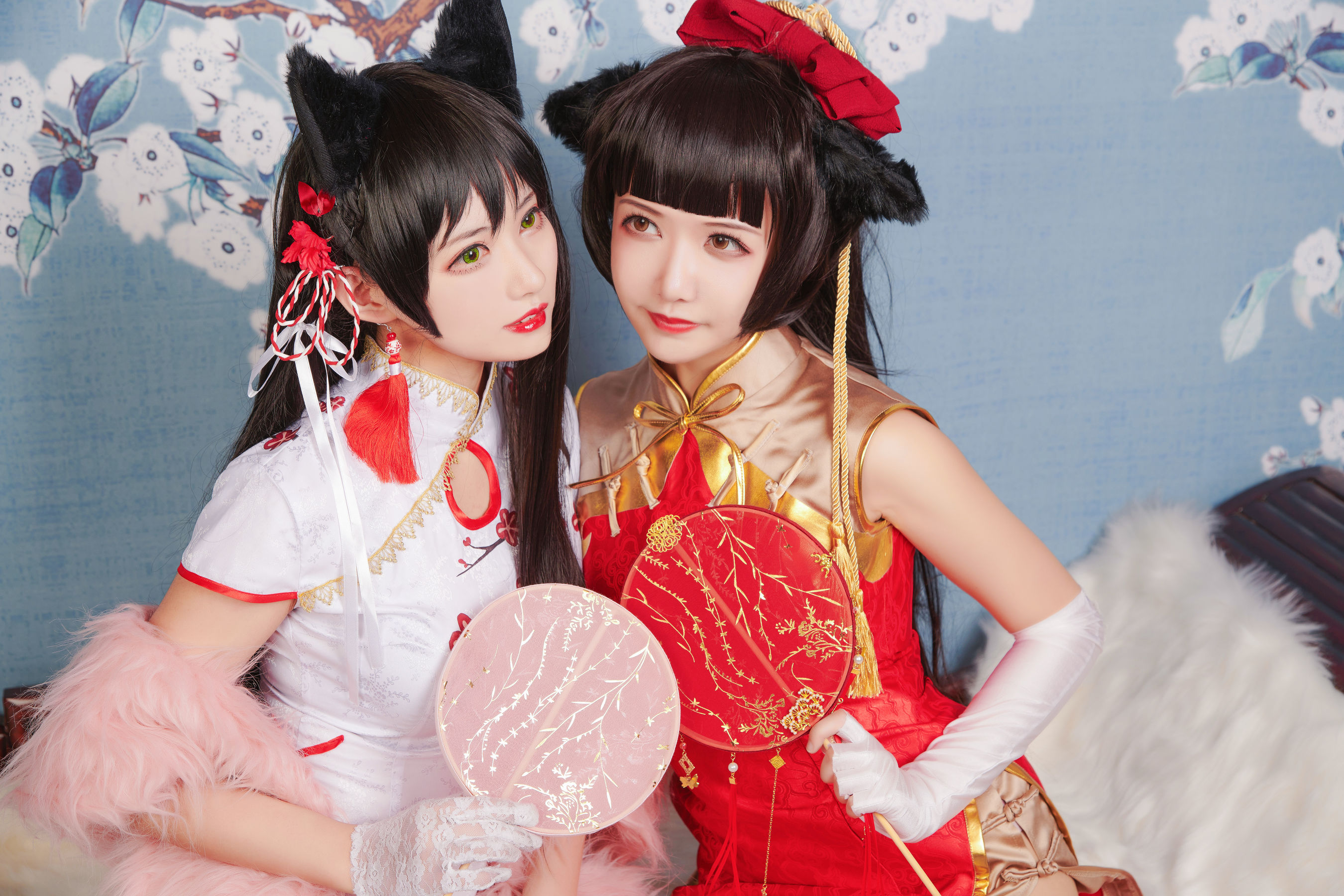 源纱希喵喵喵&Meiyi_烛墨 犬獒旗袍