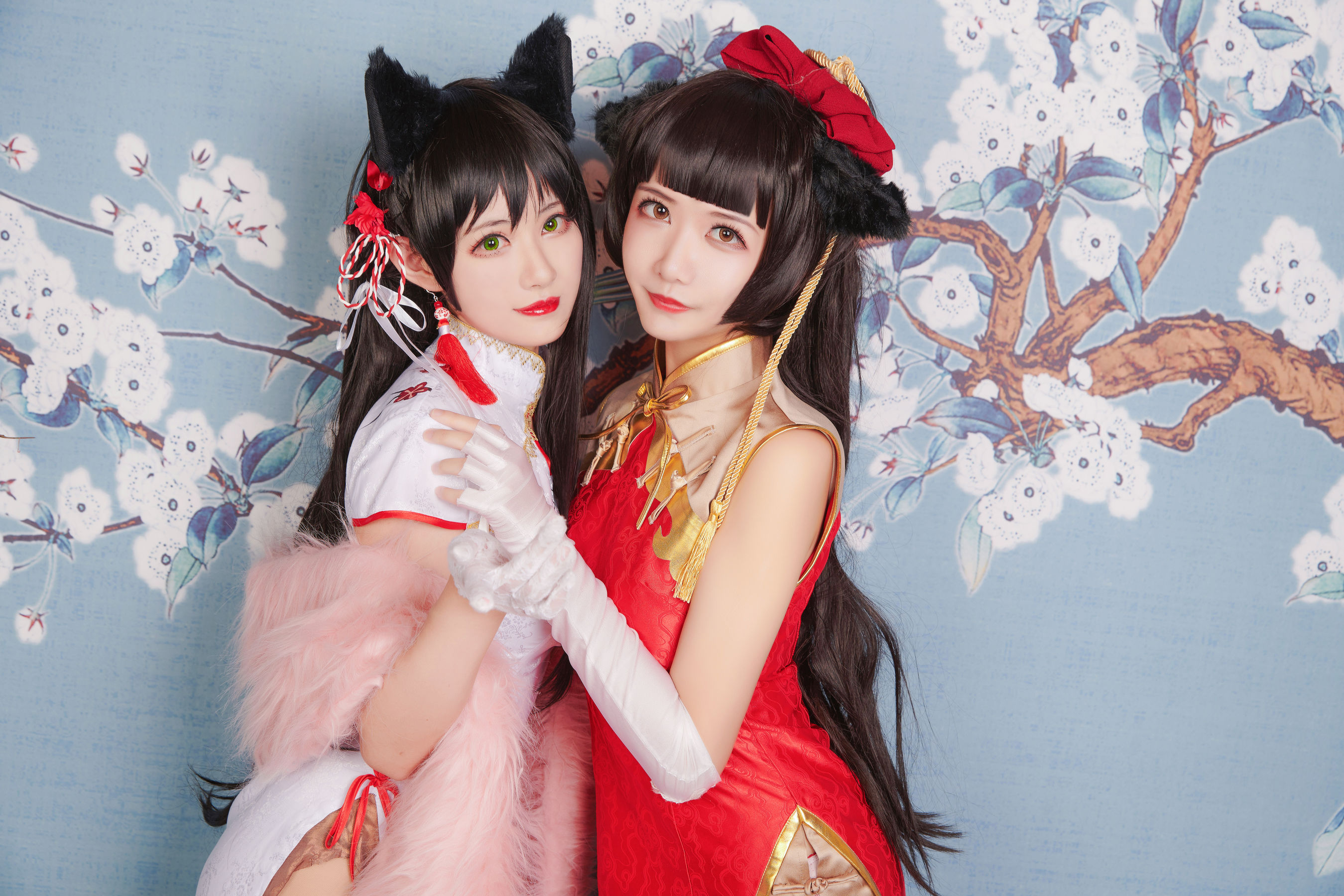 源纱希喵喵喵&Meiyi_烛墨 犬獒旗袍