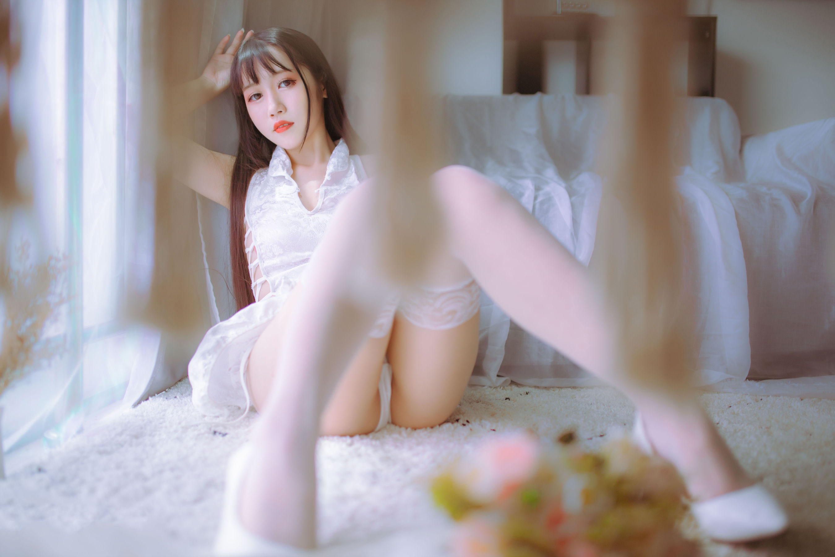 抖娘-利世图集 抖娘×不呆猫 黑白旗袍双子