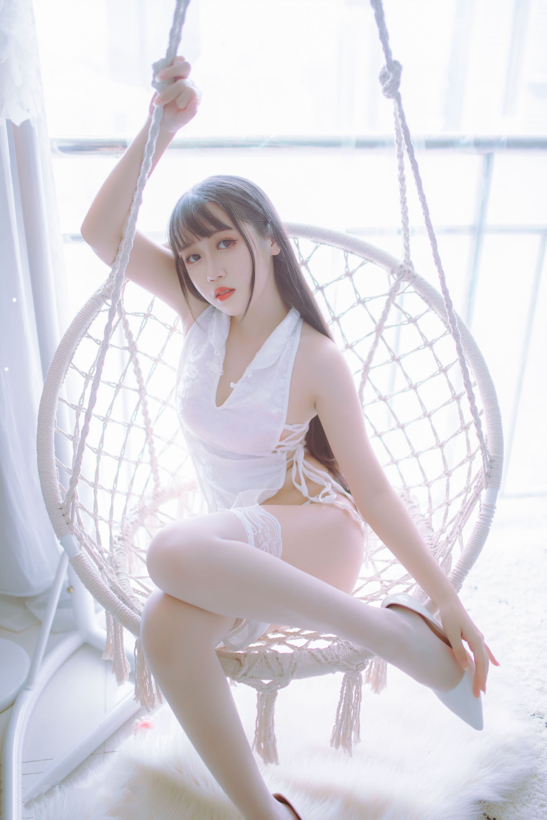 抖娘-利世图集 抖娘×不呆猫 黑白旗袍双子