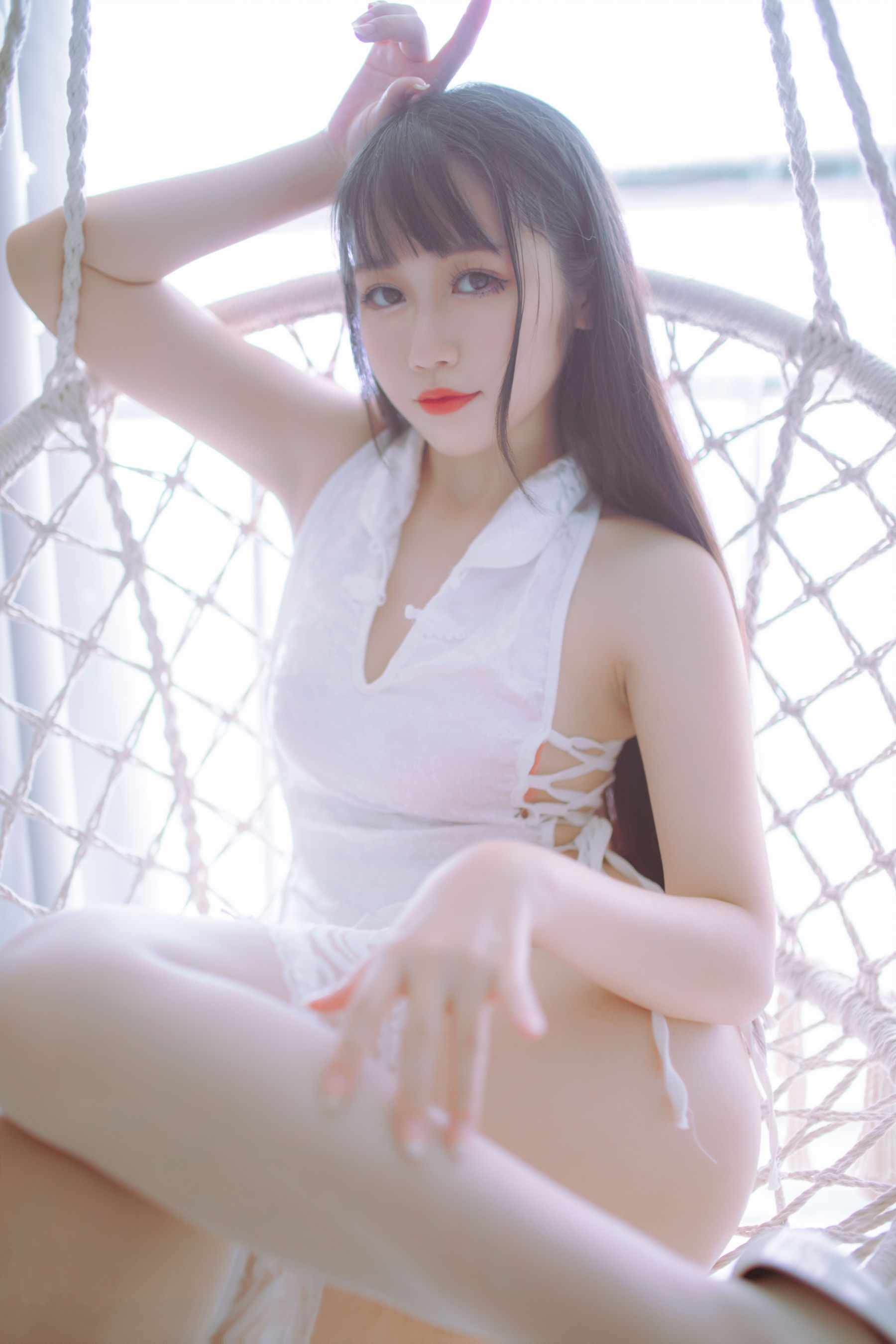 抖娘-利世图集 抖娘×不呆猫 黑白旗袍双子