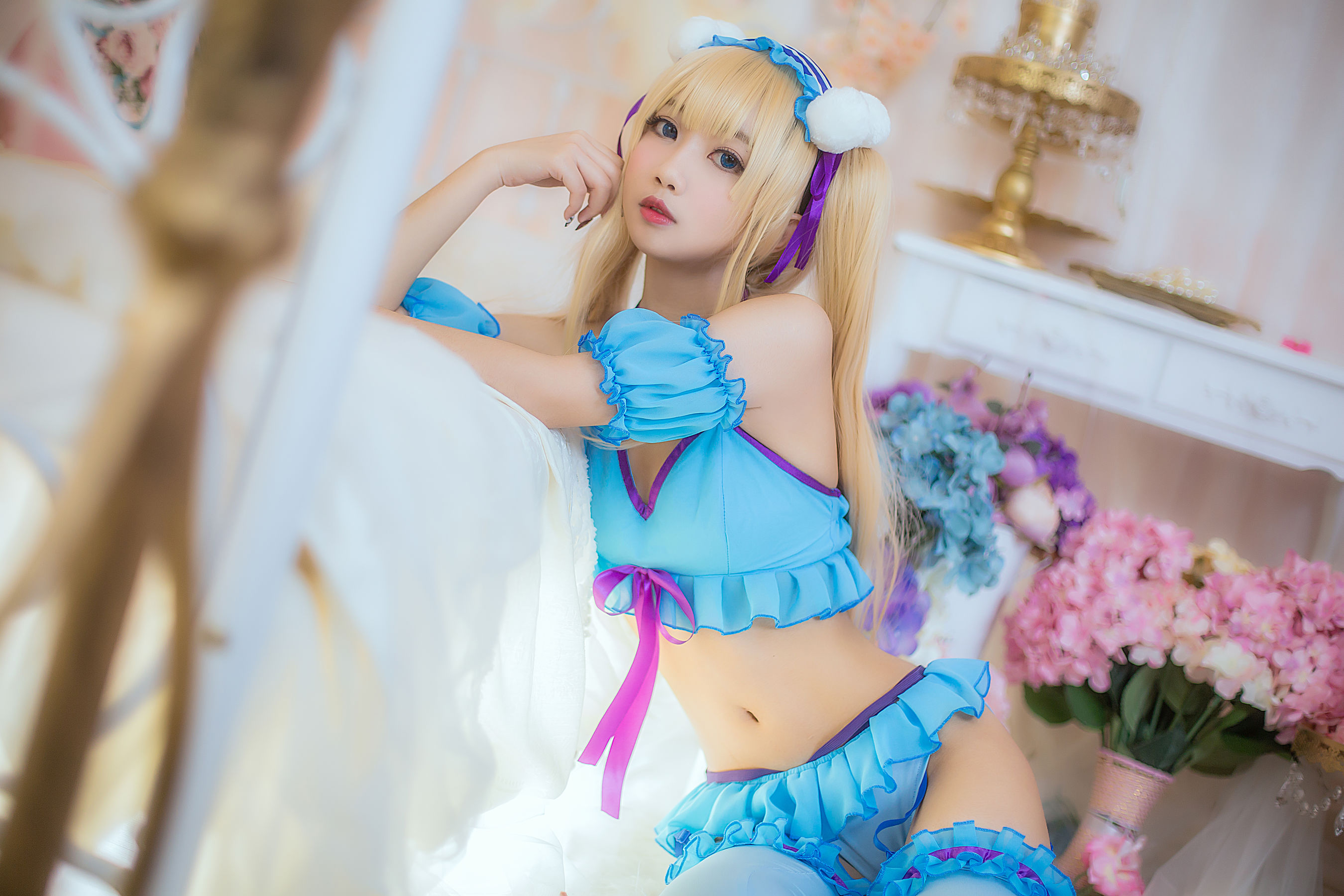 白嫩美少女鬼畜瑶 睡衣