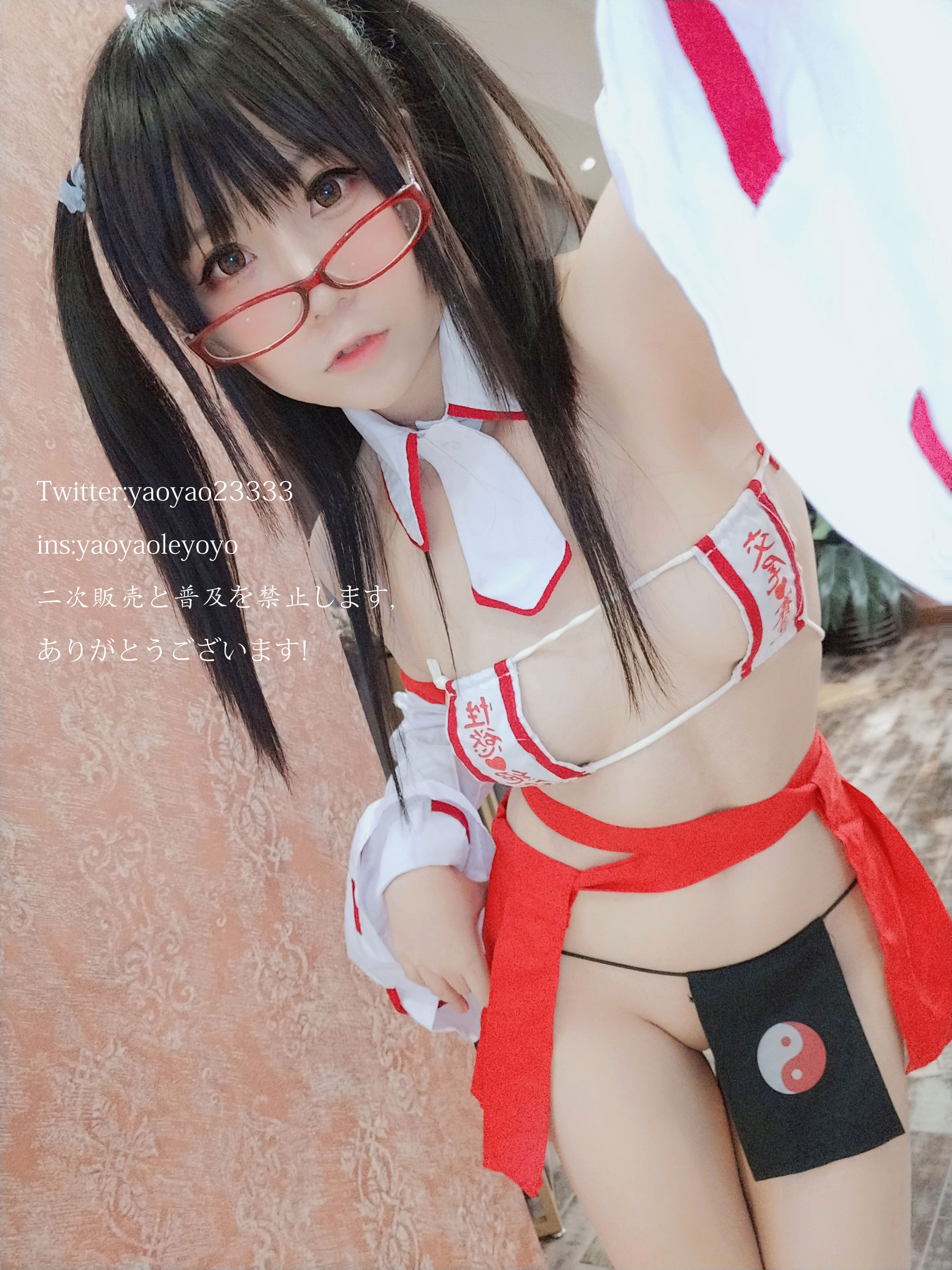 萌妹子Coser摇摇乐yoyo 巫女