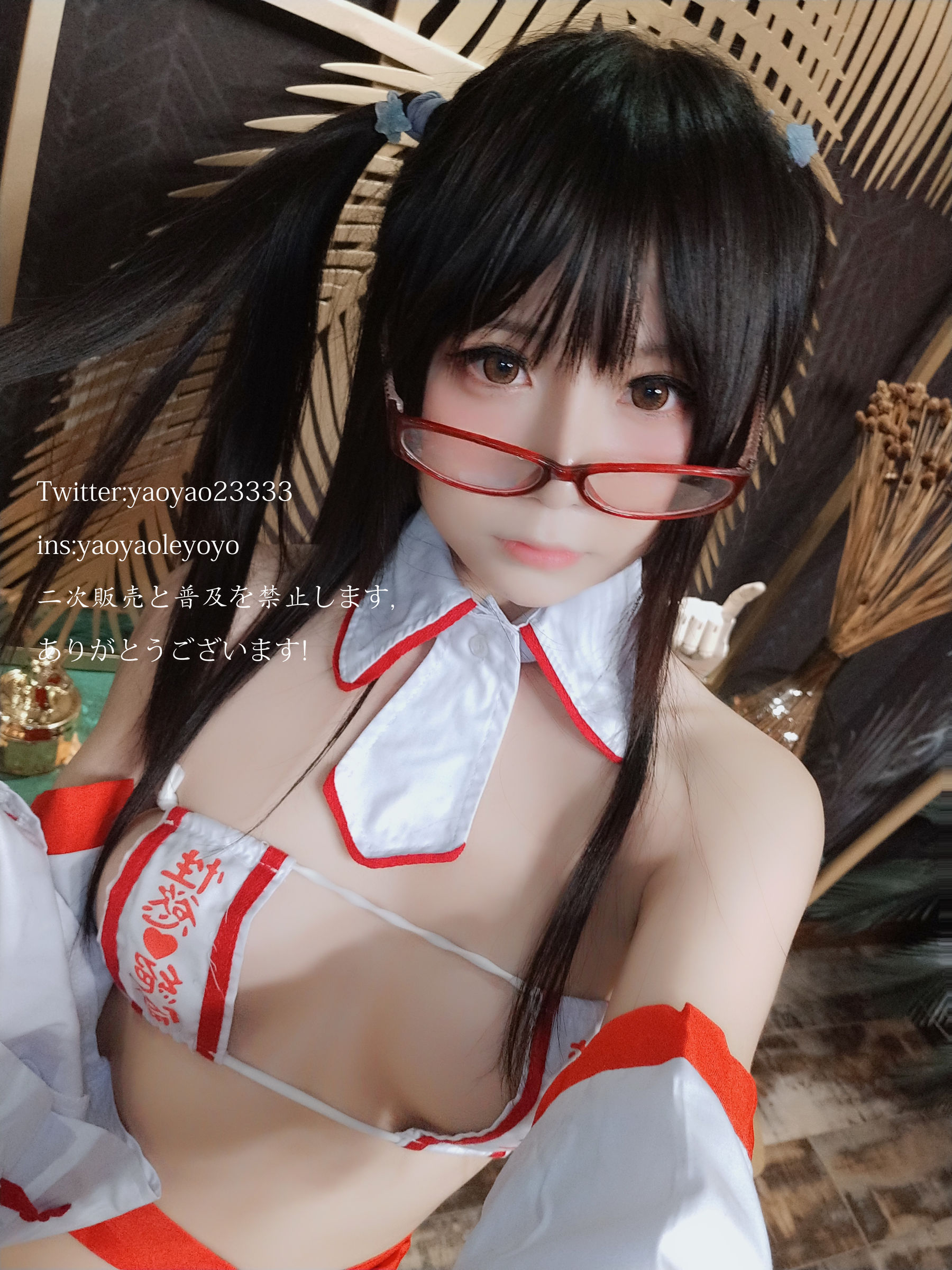 萌妹子Coser摇摇乐yoyo 巫女