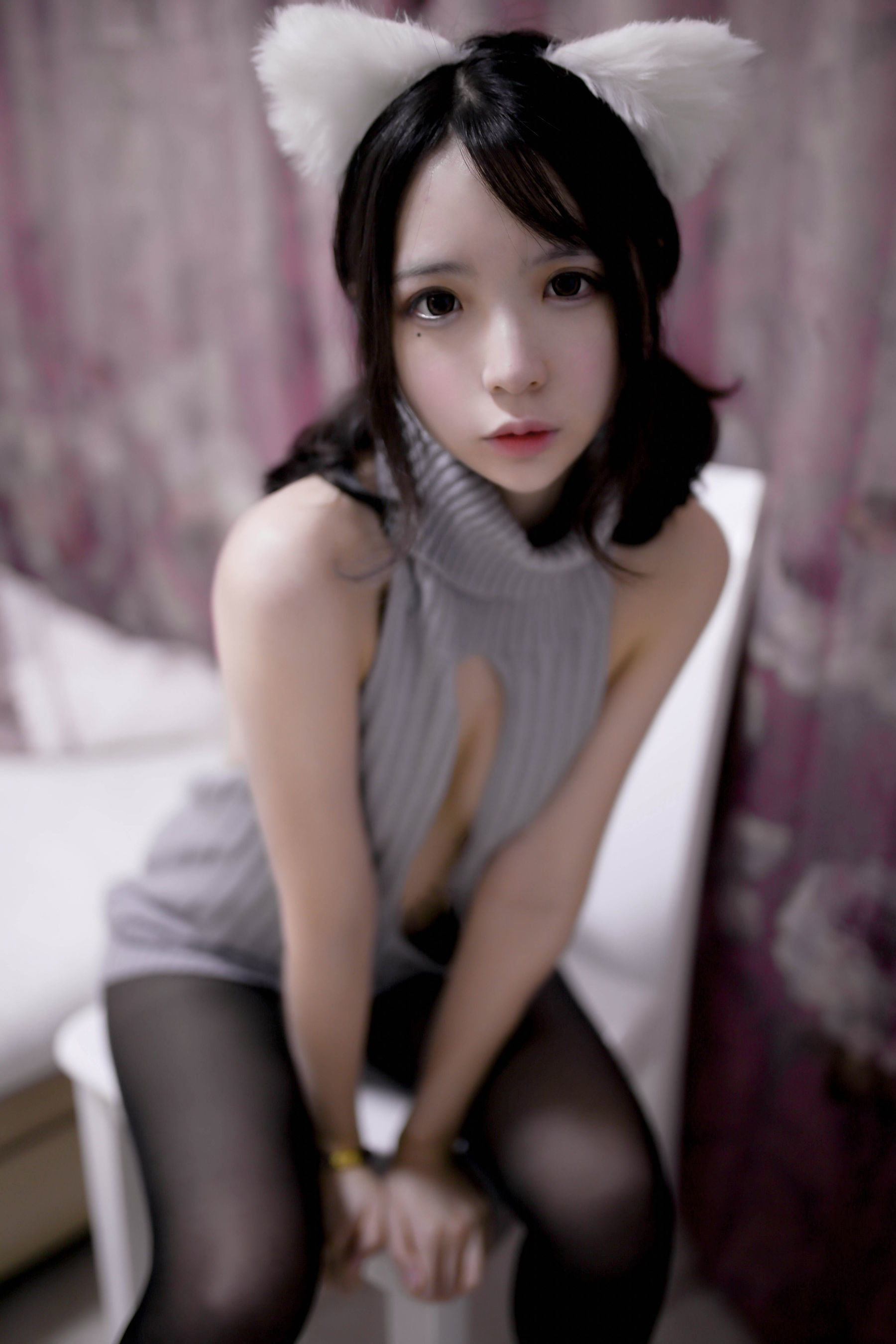 疯猫ss 露背毛衣