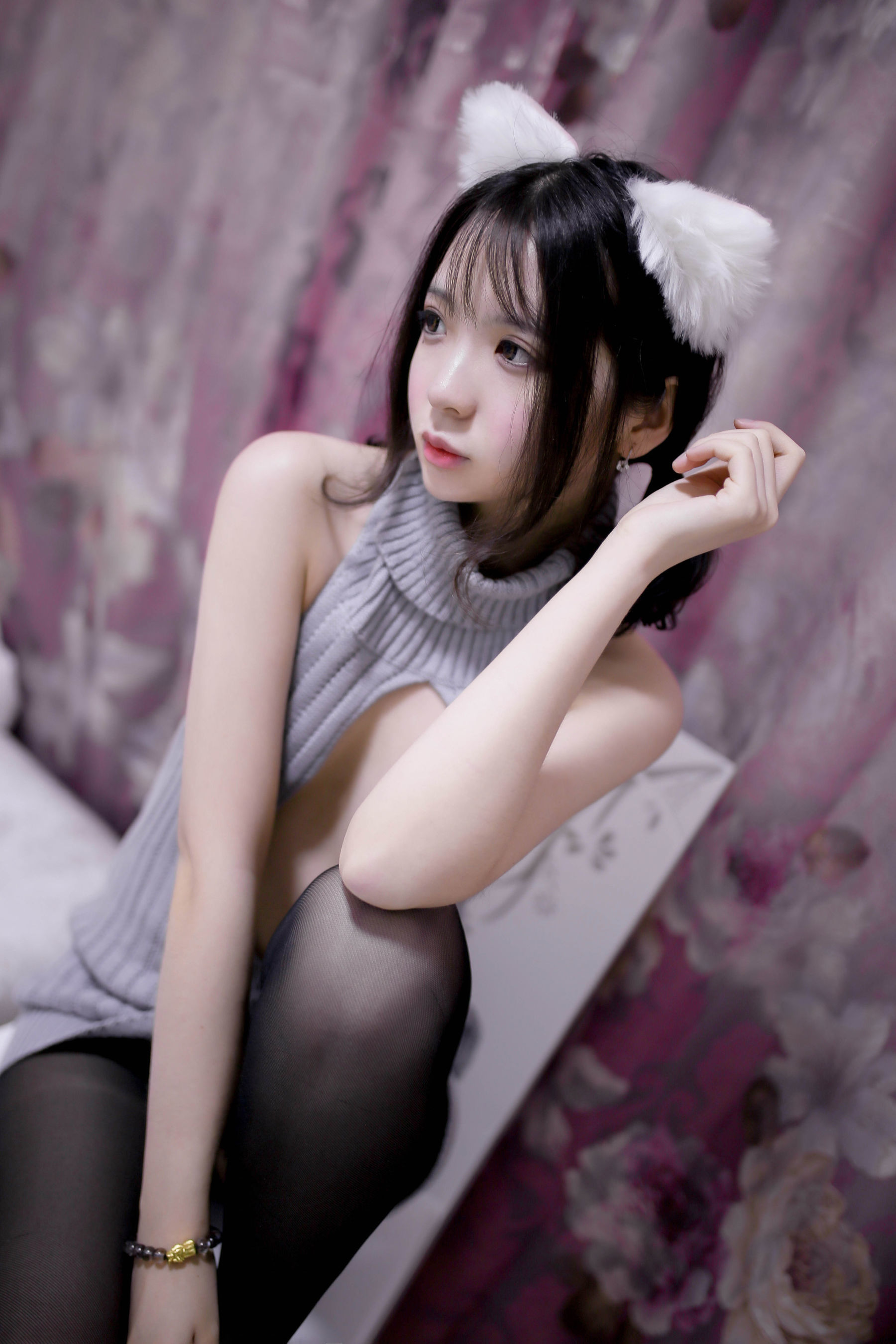 疯猫ss 露背毛衣