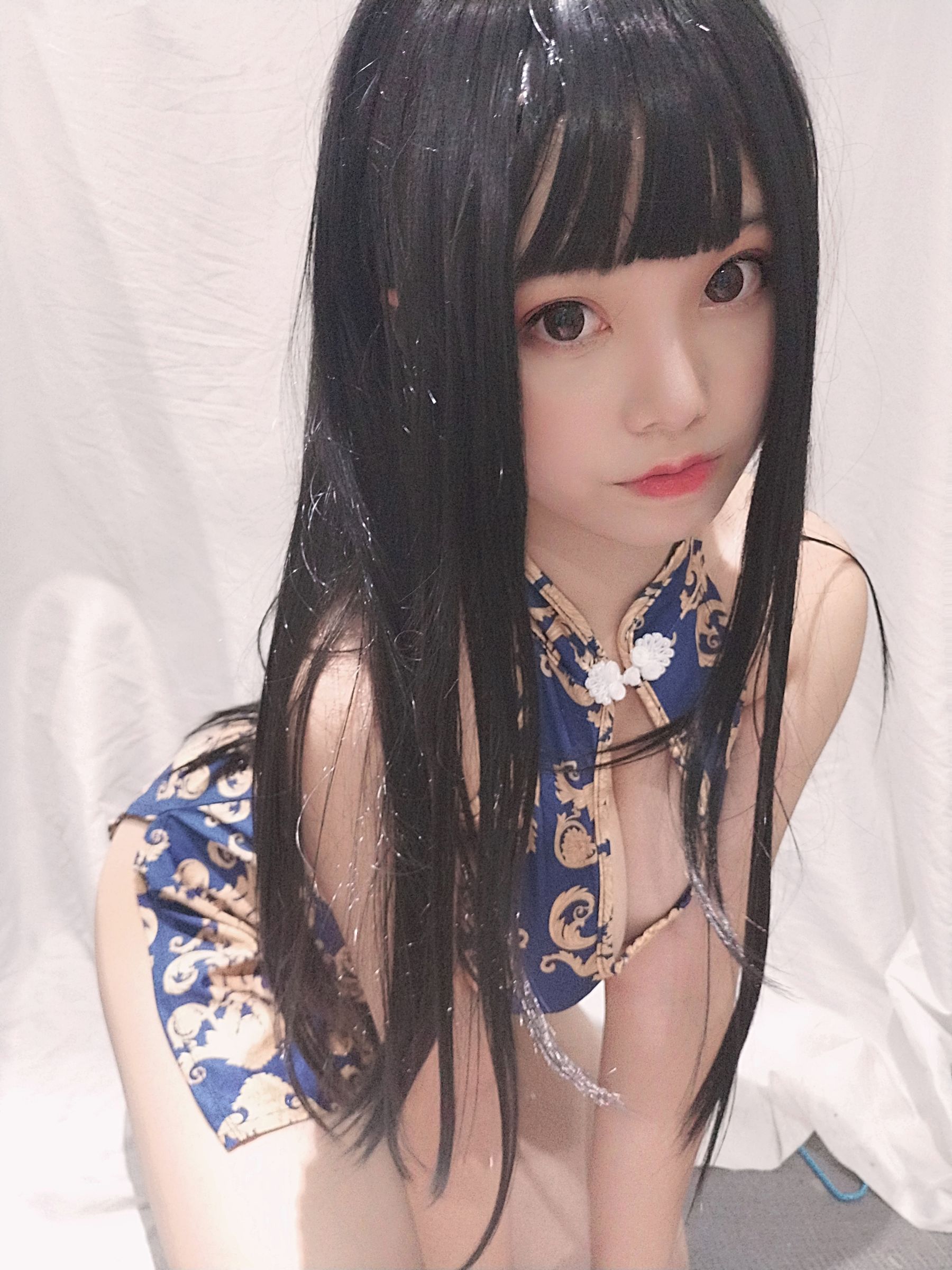 萌系小姐姐蜜汁猫裘 旗袍姐姐