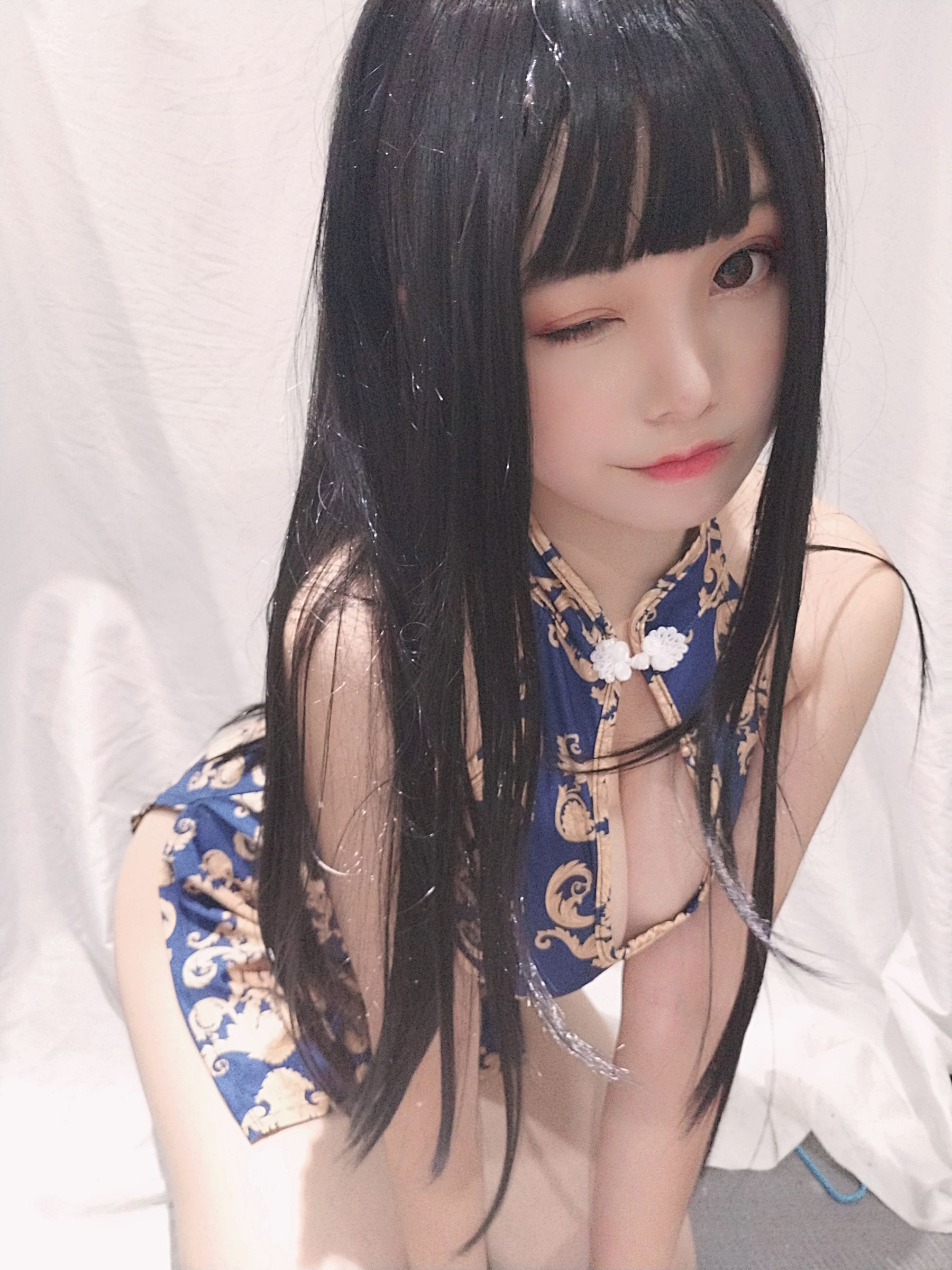 萌系小姐姐蜜汁猫裘 旗袍姐姐