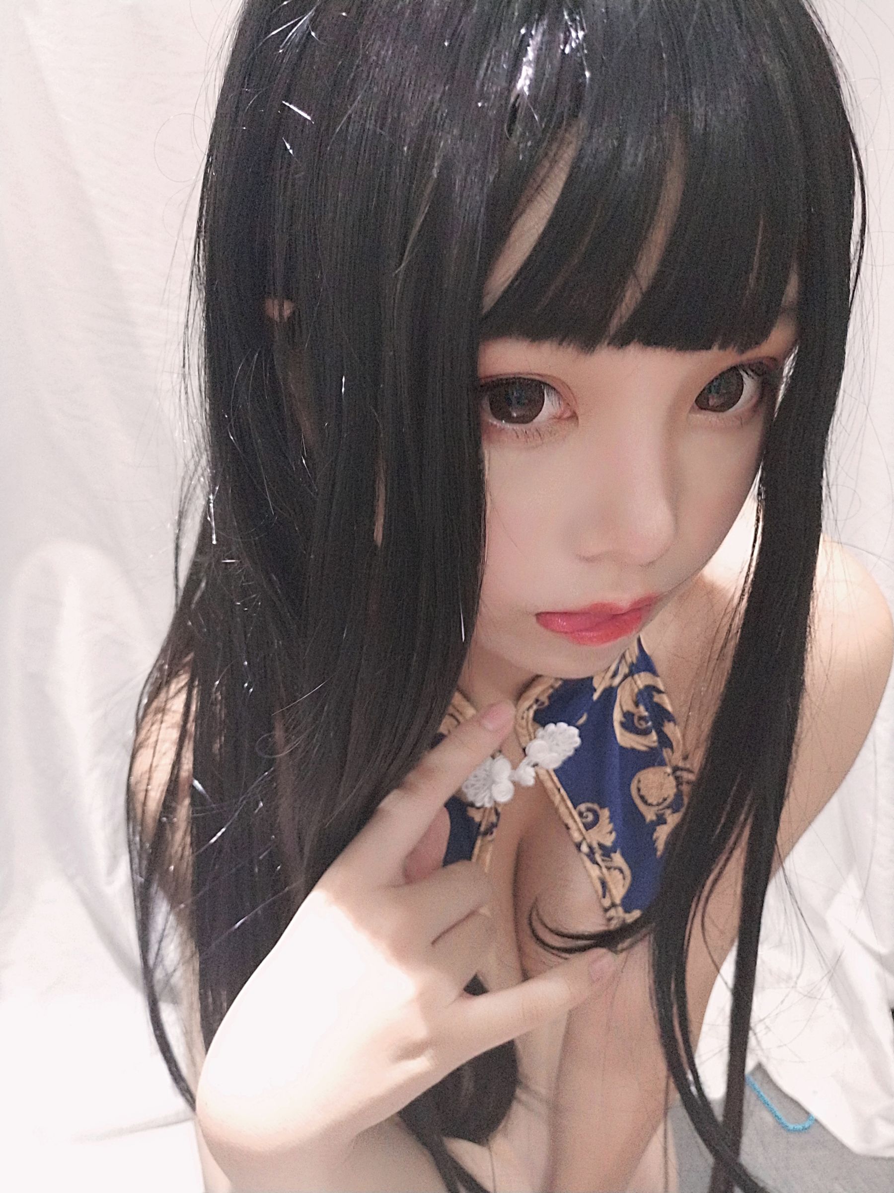 萌系小姐姐蜜汁猫裘 旗袍姐姐
