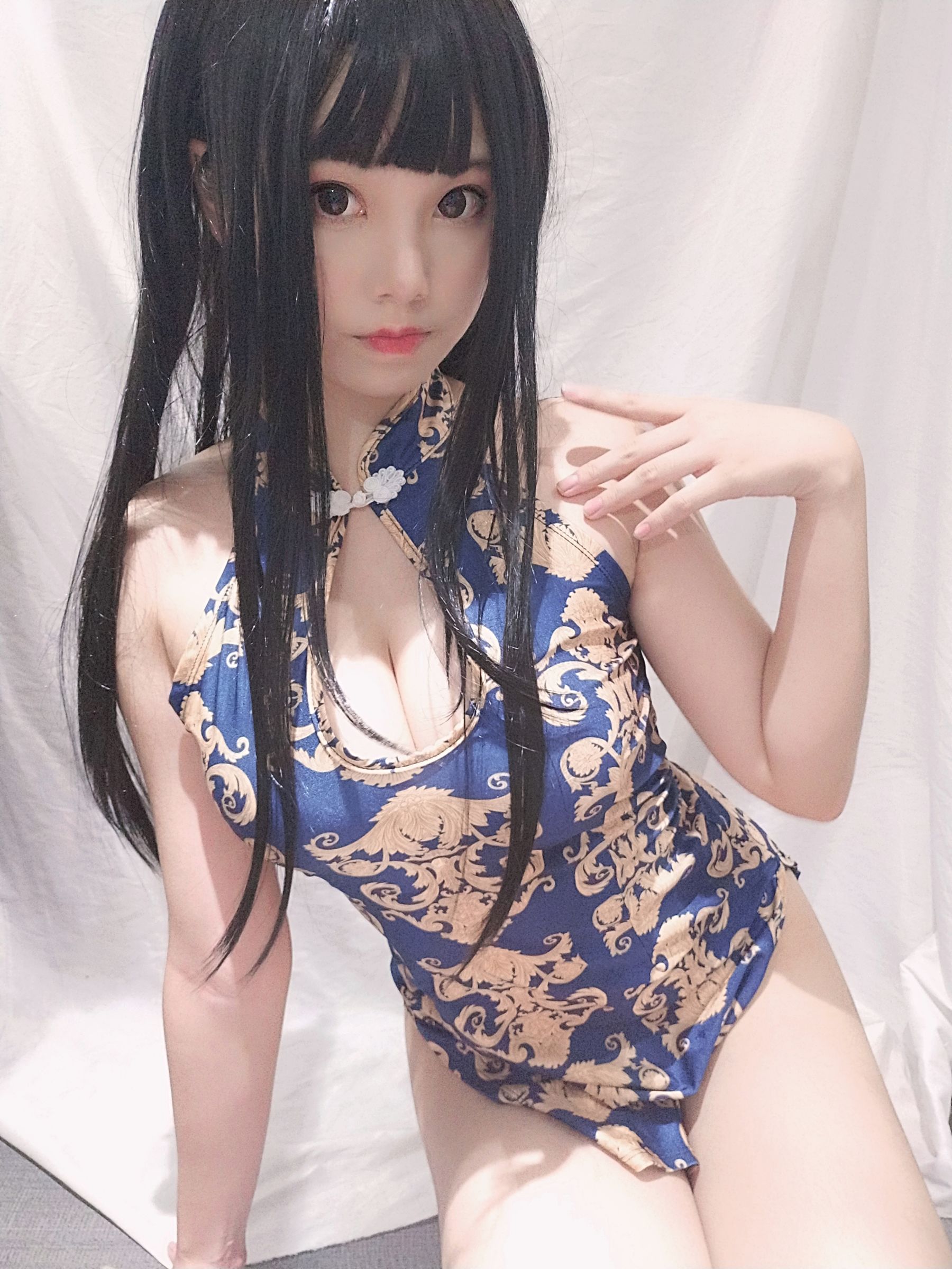萌系小姐姐蜜汁猫裘 旗袍姐姐