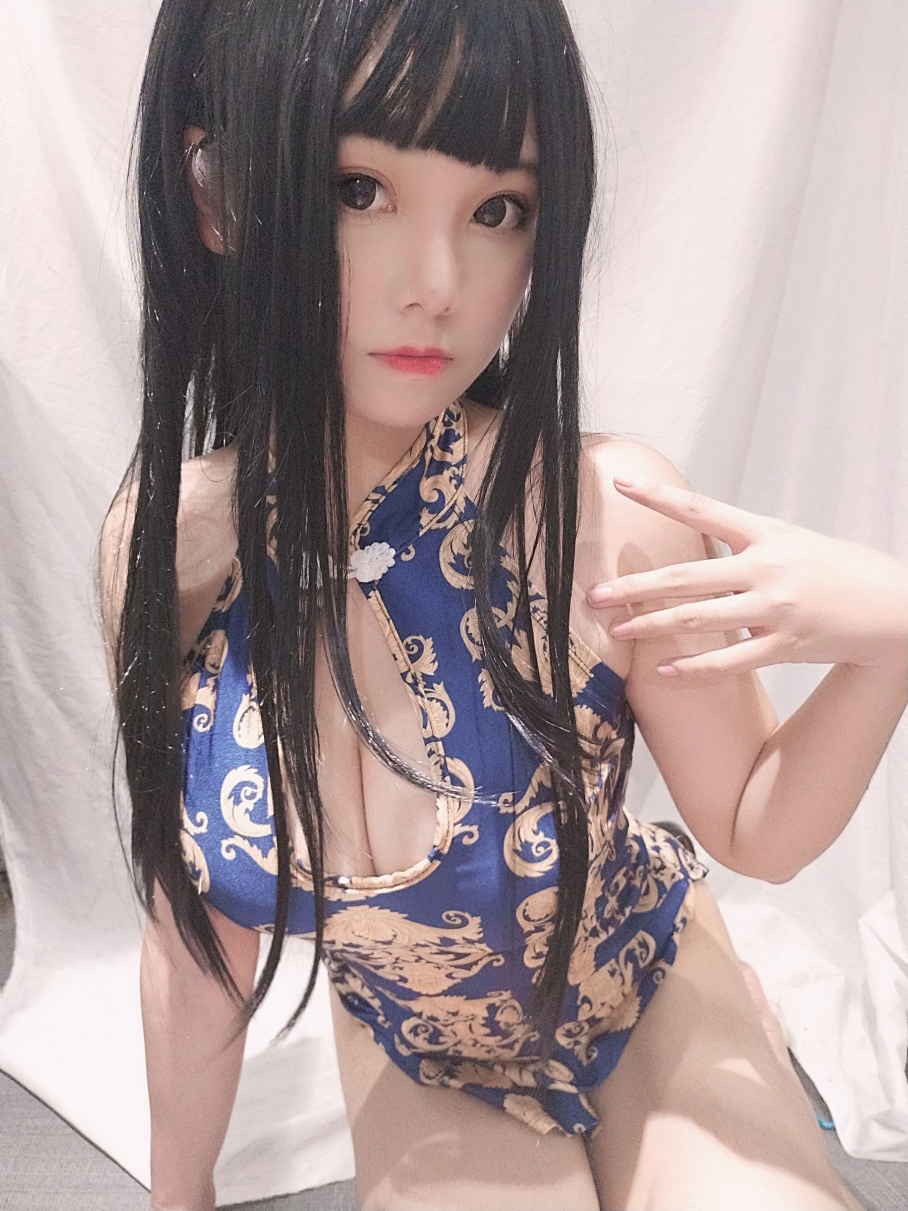 萌系小姐姐蜜汁猫裘 旗袍姐姐