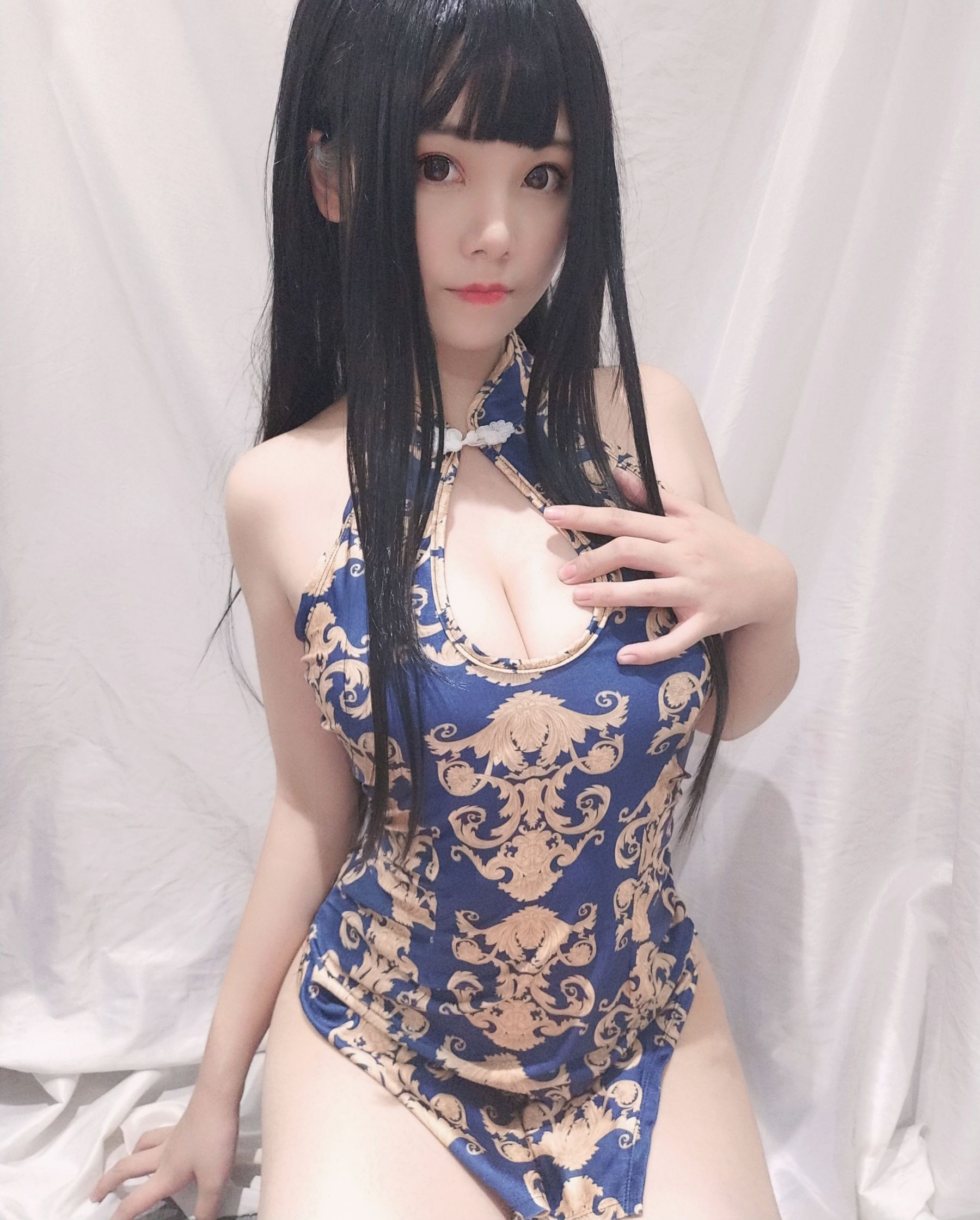 萌系小姐姐蜜汁猫裘 旗袍姐姐