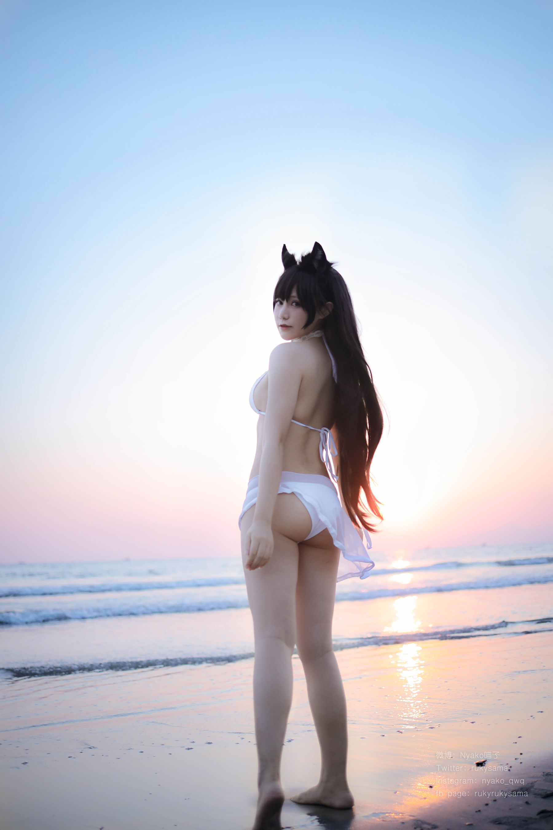 萌妹子Nyako喵子 爱宕泳装
