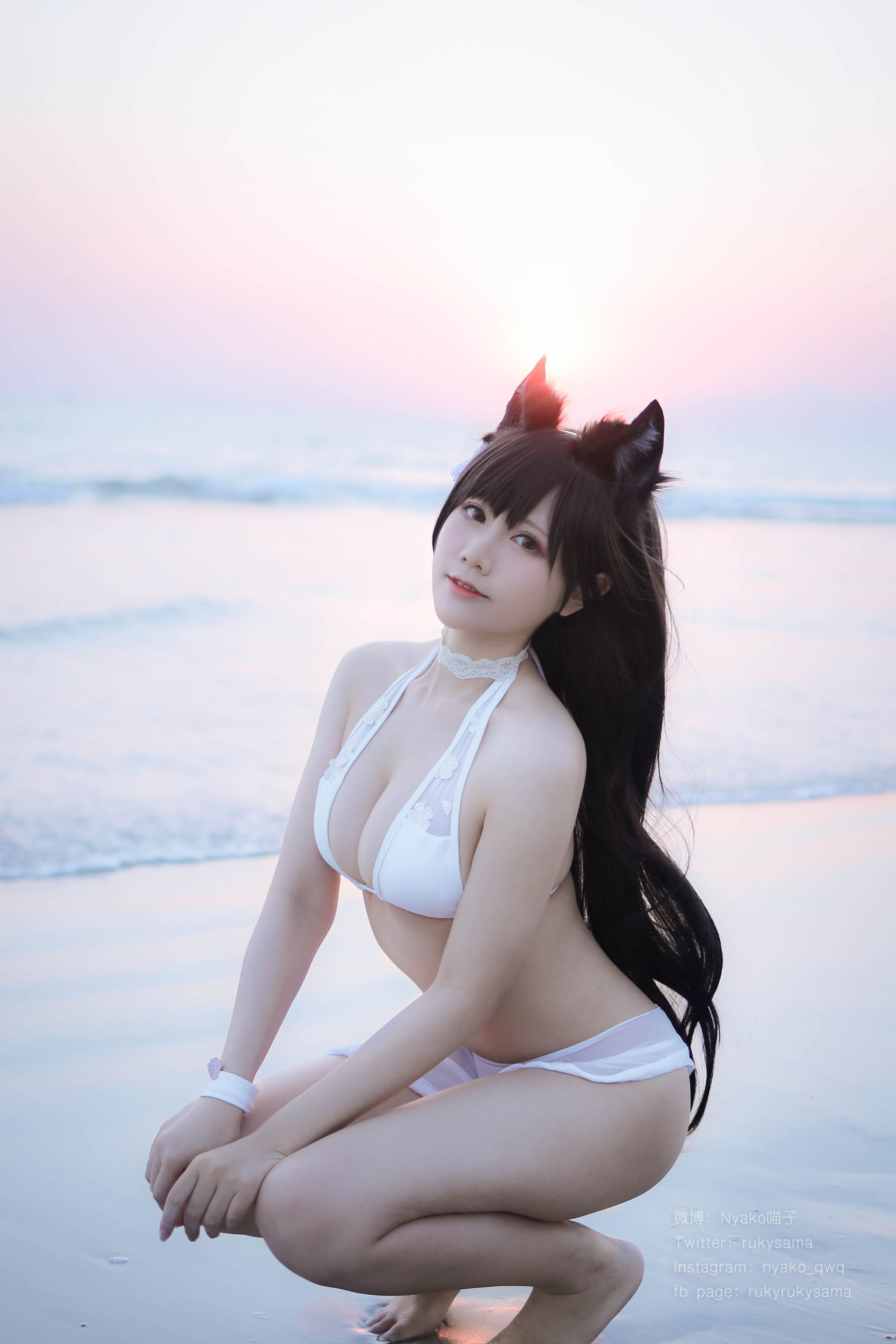 萌妹子Nyako喵子 爱宕泳装