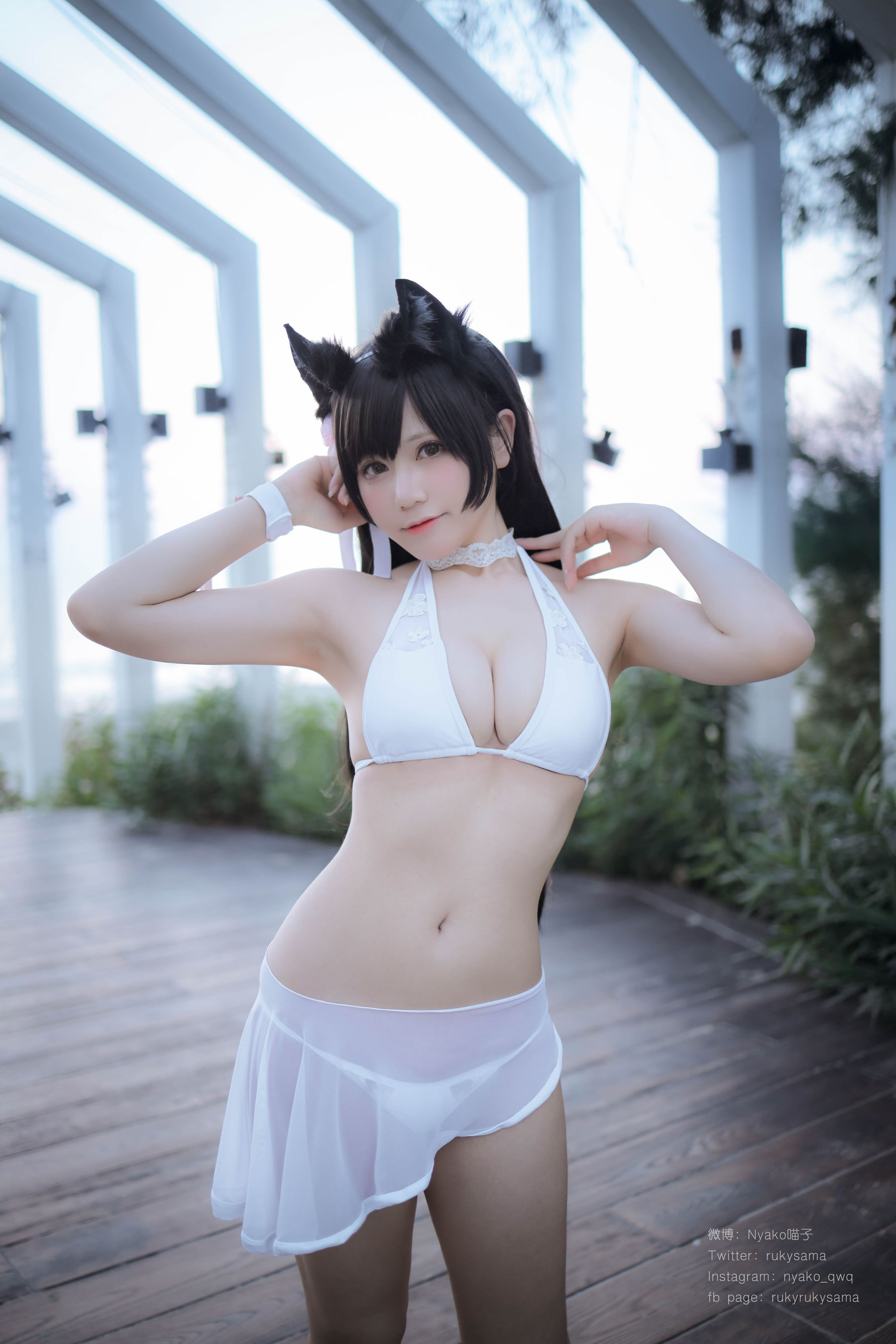 萌妹子Nyako喵子 爱宕泳装