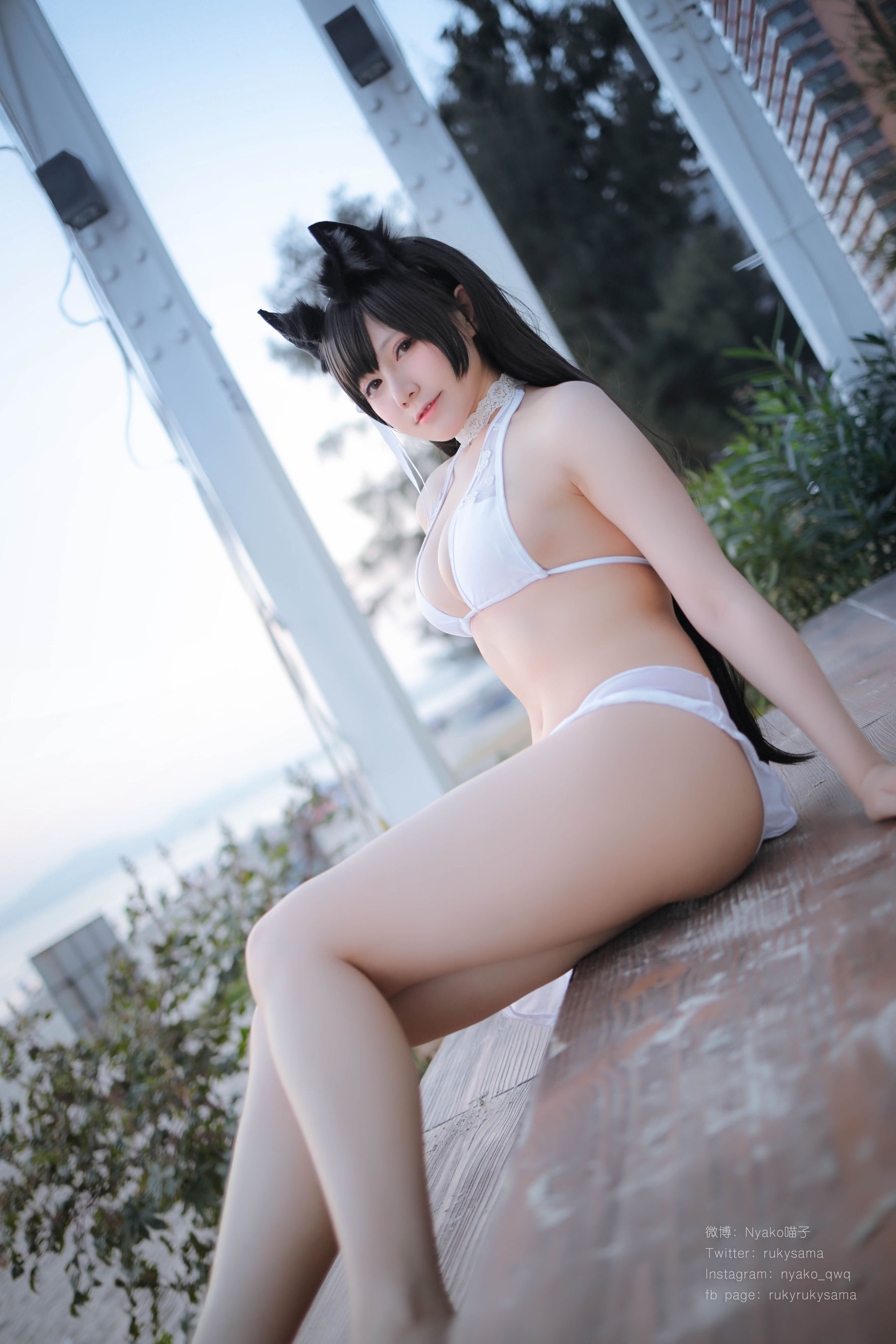 萌妹子Nyako喵子 爱宕泳装