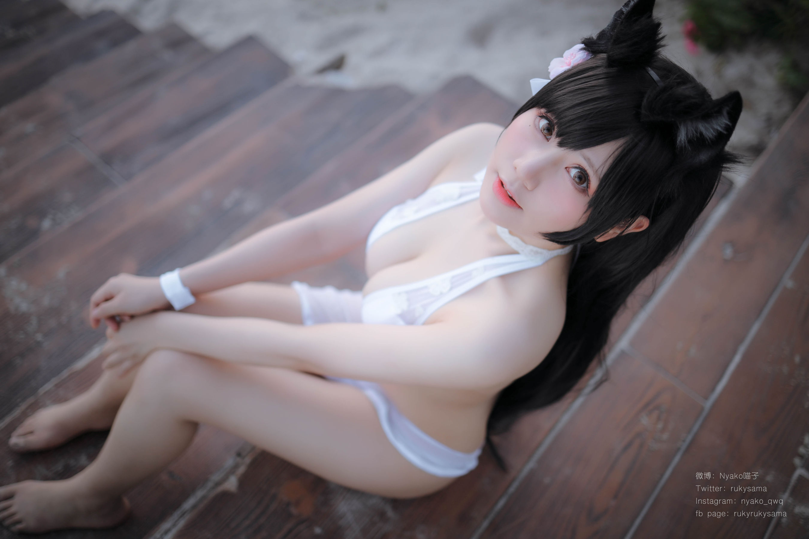 萌妹子Nyako喵子 爱宕泳装