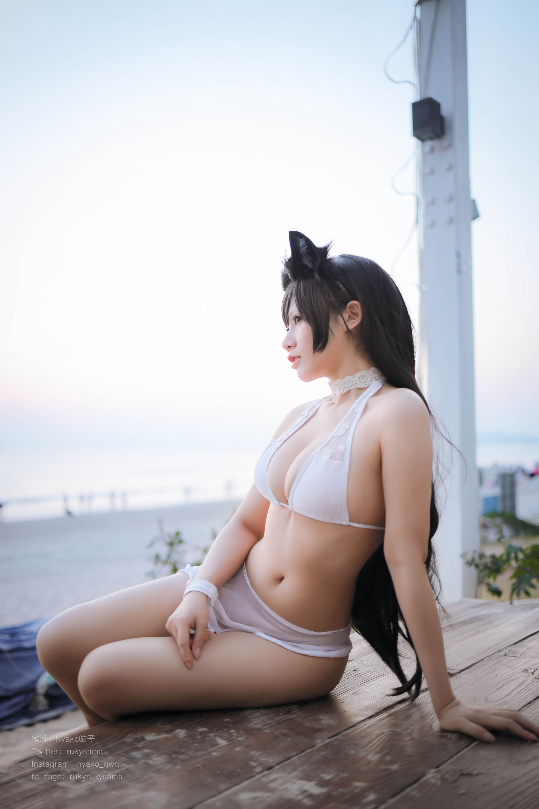 萌妹子Nyako喵子 爱宕泳装