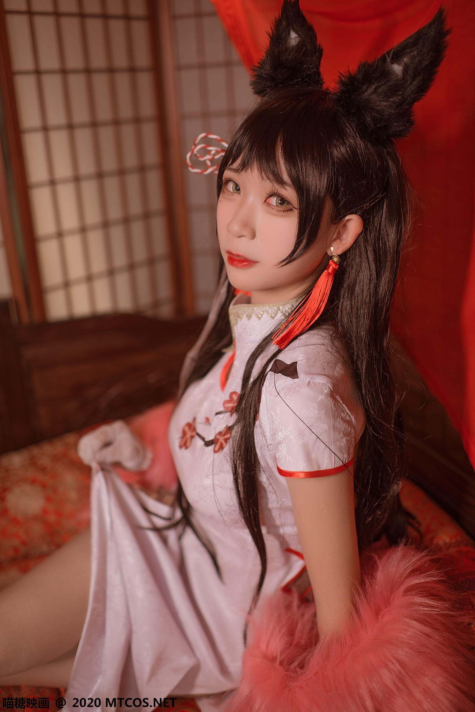 [喵糖映画] HML.028 樱落酱w 爱宕旗袍