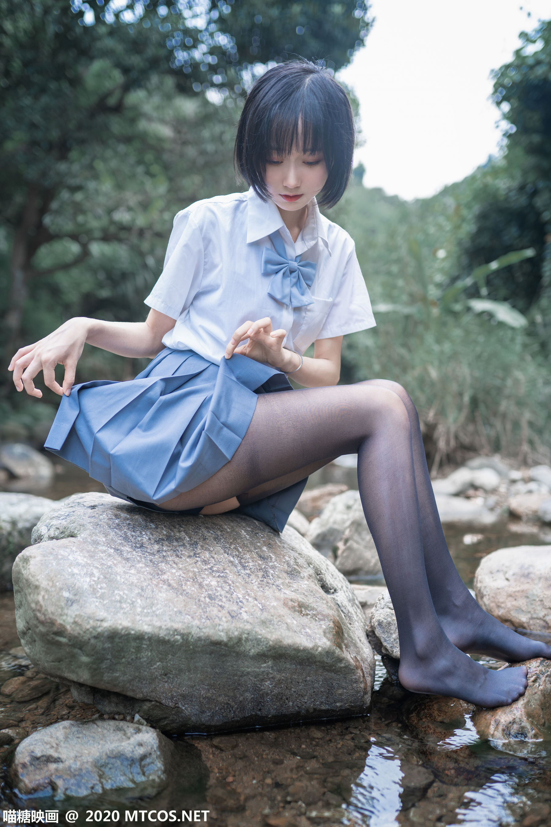 [喵糖映画] JKL.016  木绵绵  溪边JK制服