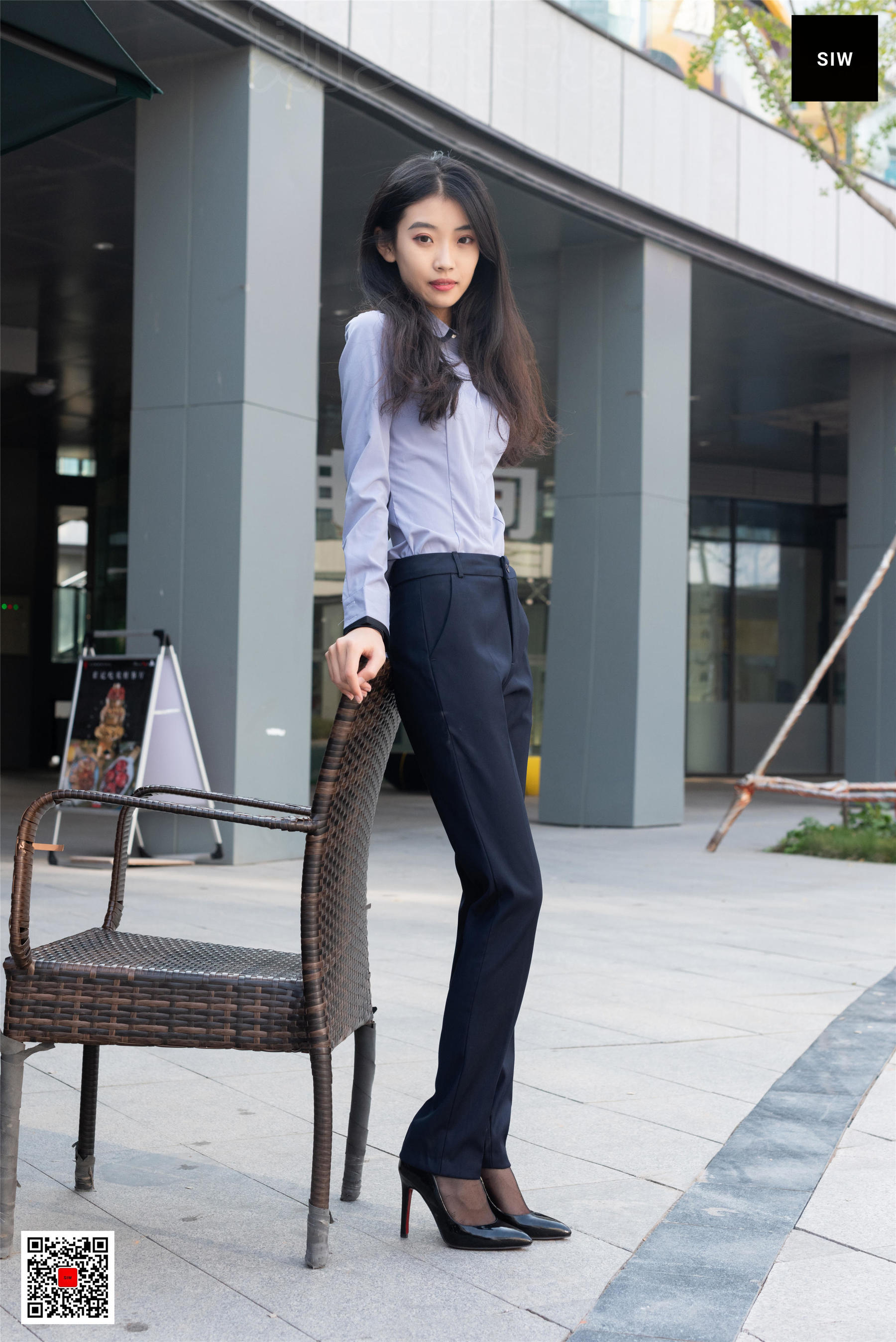 [斯文传媒SIW]  蓉儿 女总裁职业白领制服衬衣长裤工装
