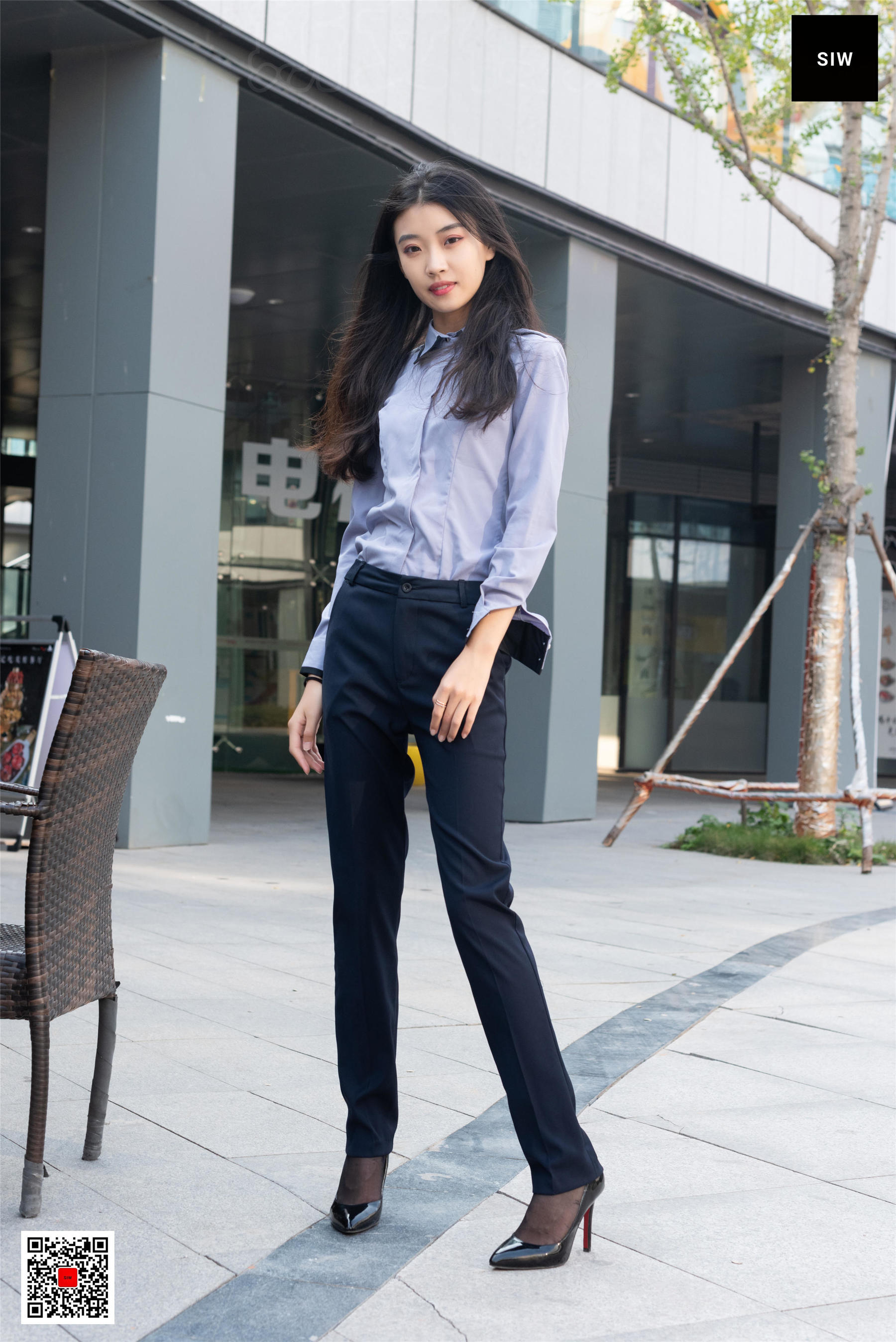 [斯文传媒SIW]  蓉儿 女总裁职业白领制服衬衣长裤工装