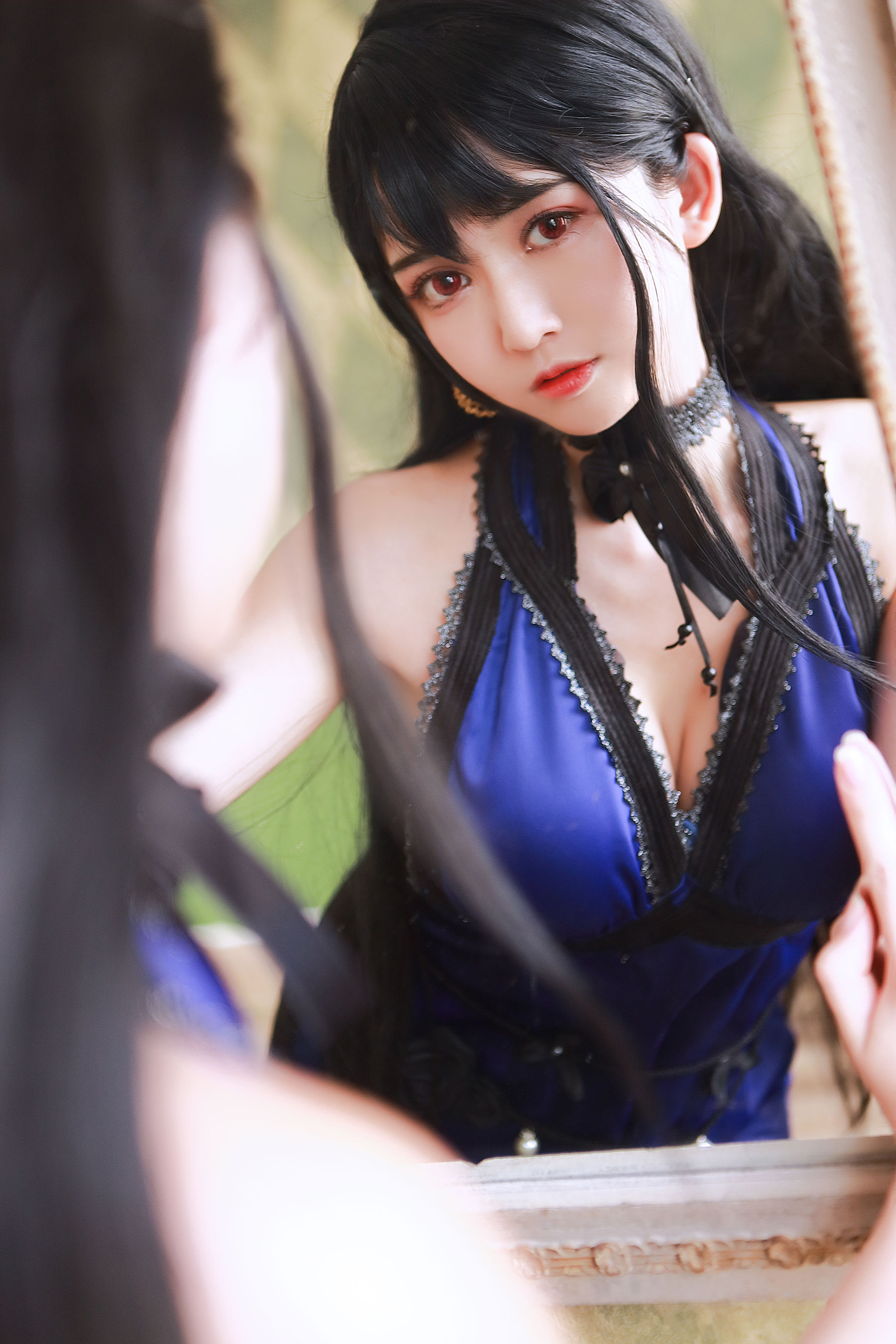 [COS福利] 超人气Coser鳗鱼霏儿 - 蒂法礼服
