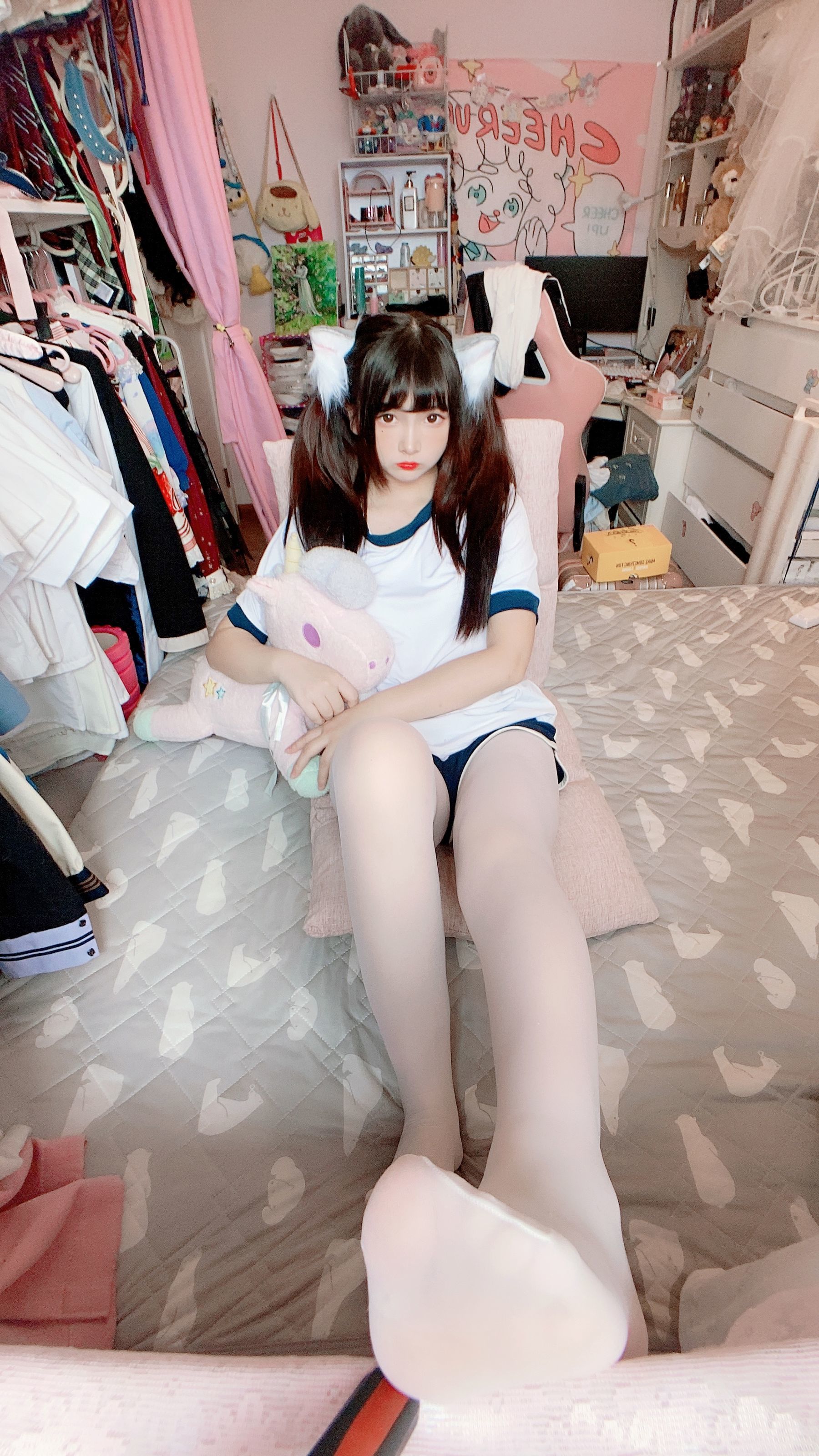 [COS福利] 二次元美女古川kagura - 白丝体操运动服