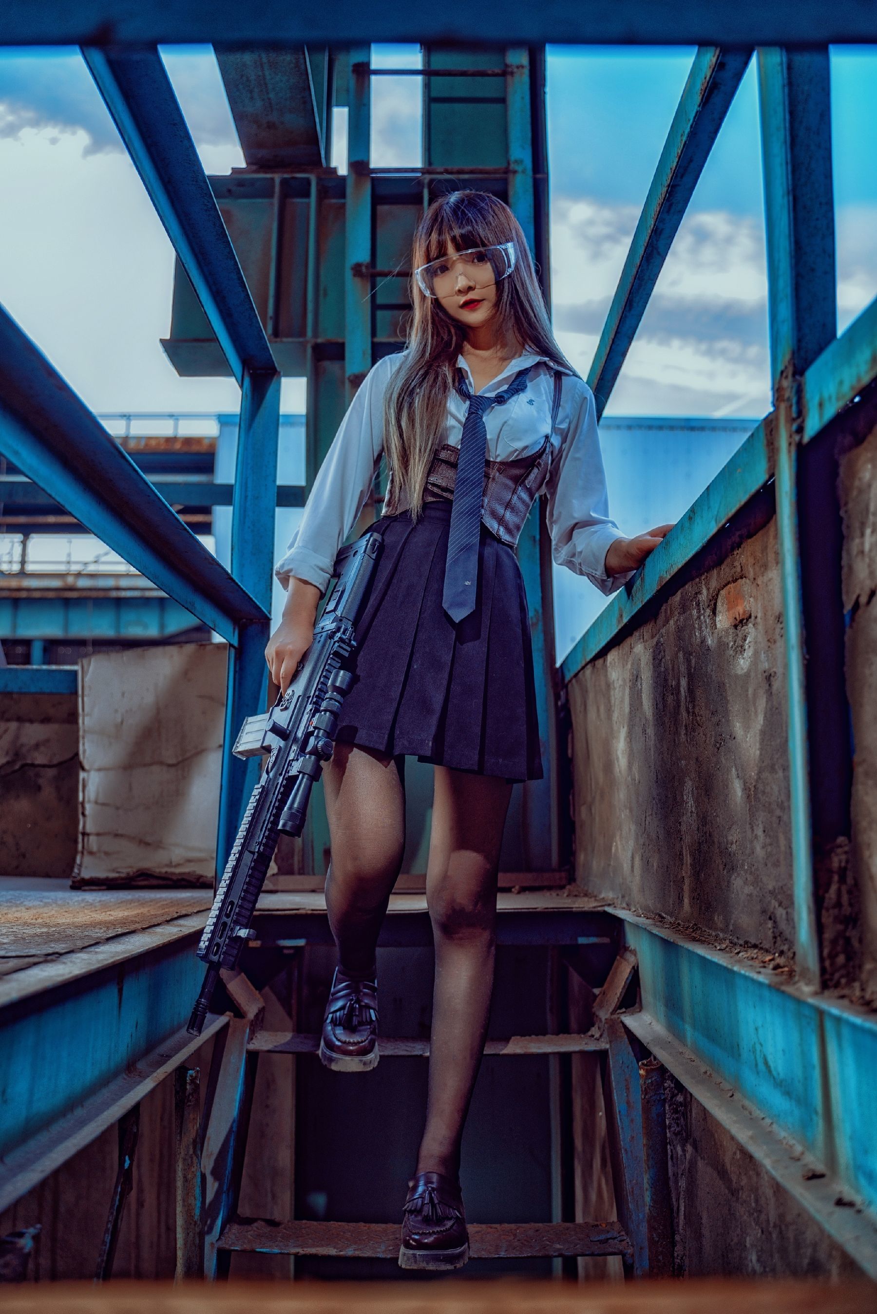 [COS福利] 二次元美女古川kagura - 武装JK