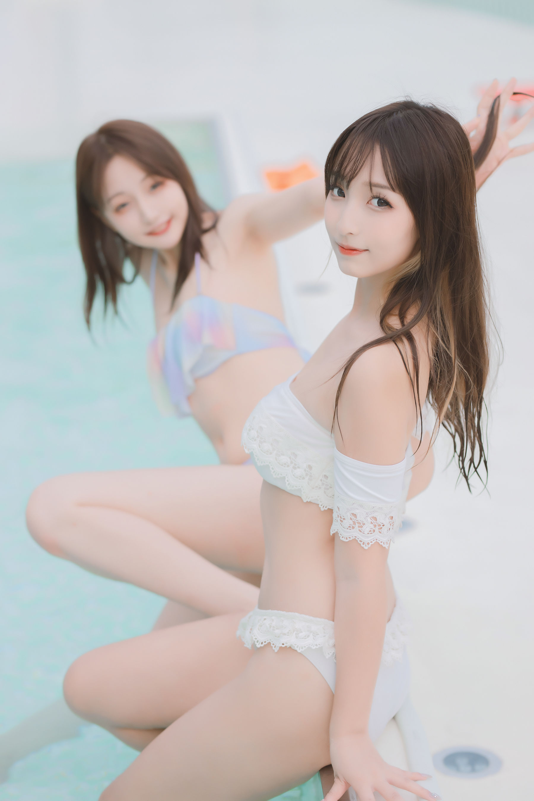 [COS福利] 萝莉神楽板真冬之笑颜水时计-夏日比基尼