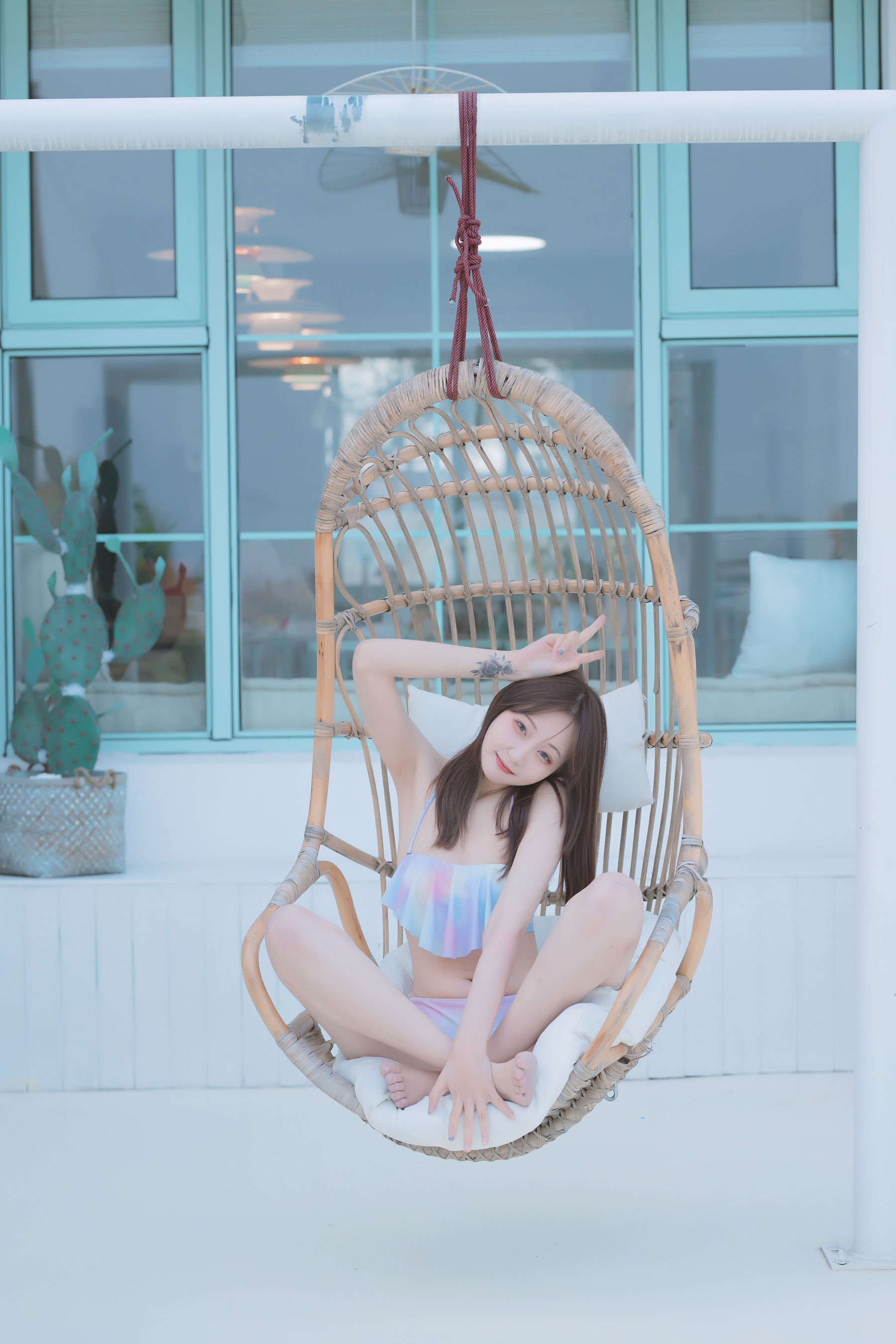 [COS福利] 萝莉神楽板真冬之笑颜水时计-夏日比基尼