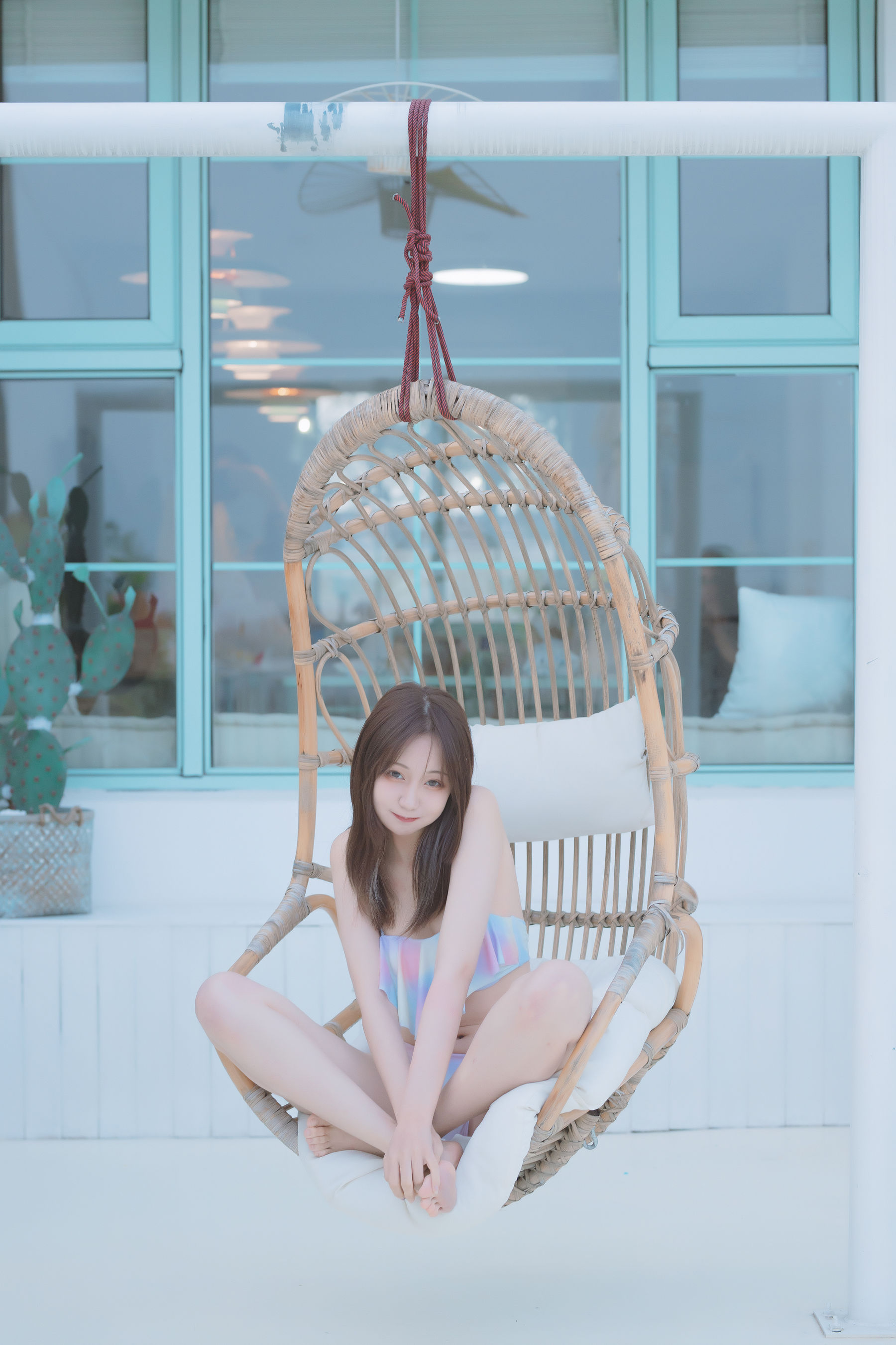 [COS福利] 萝莉神楽板真冬之笑颜水时计-夏日比基尼
