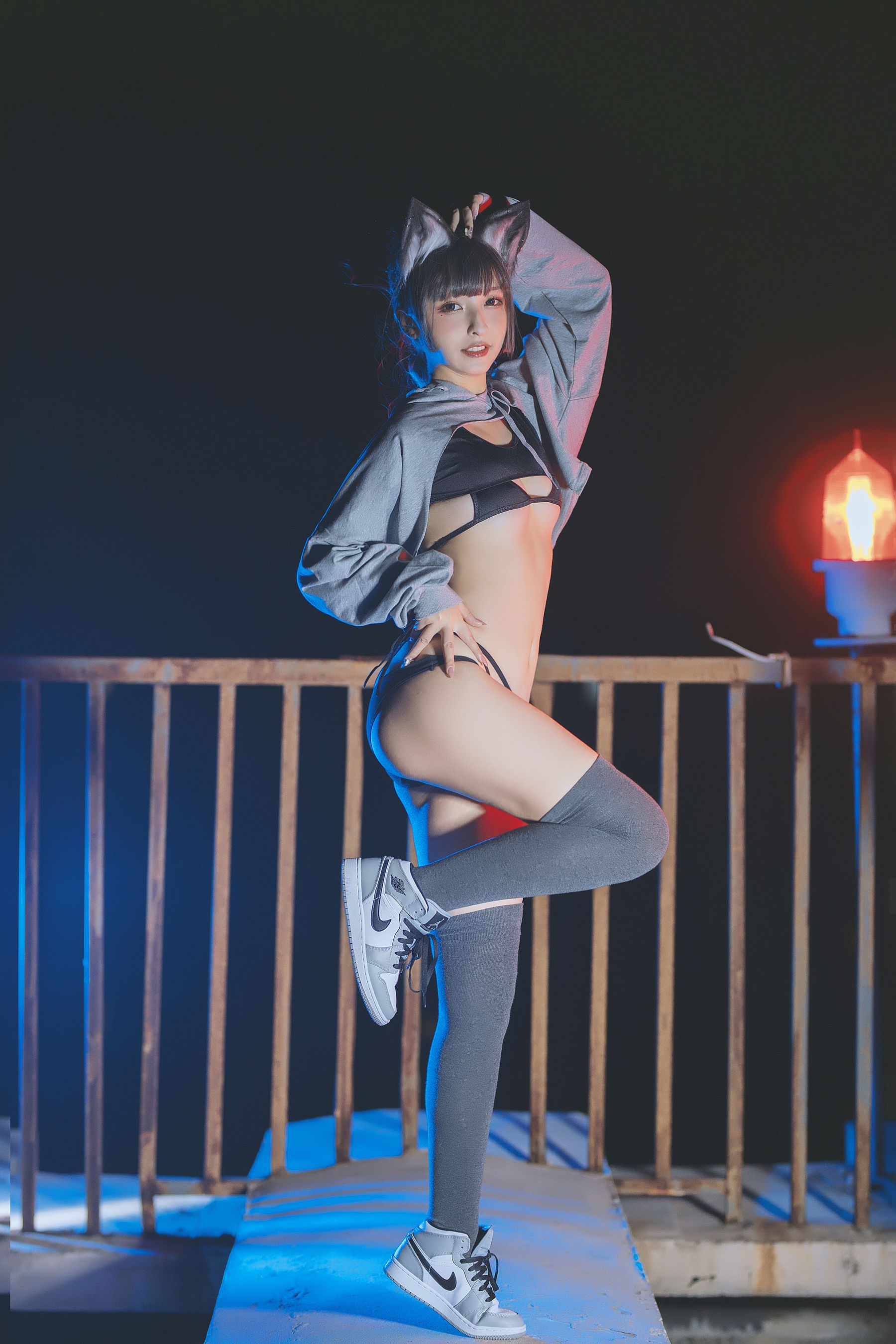 [COS福利] 萝莉神楽板真冬之危険な耳-狼妹&兔娘