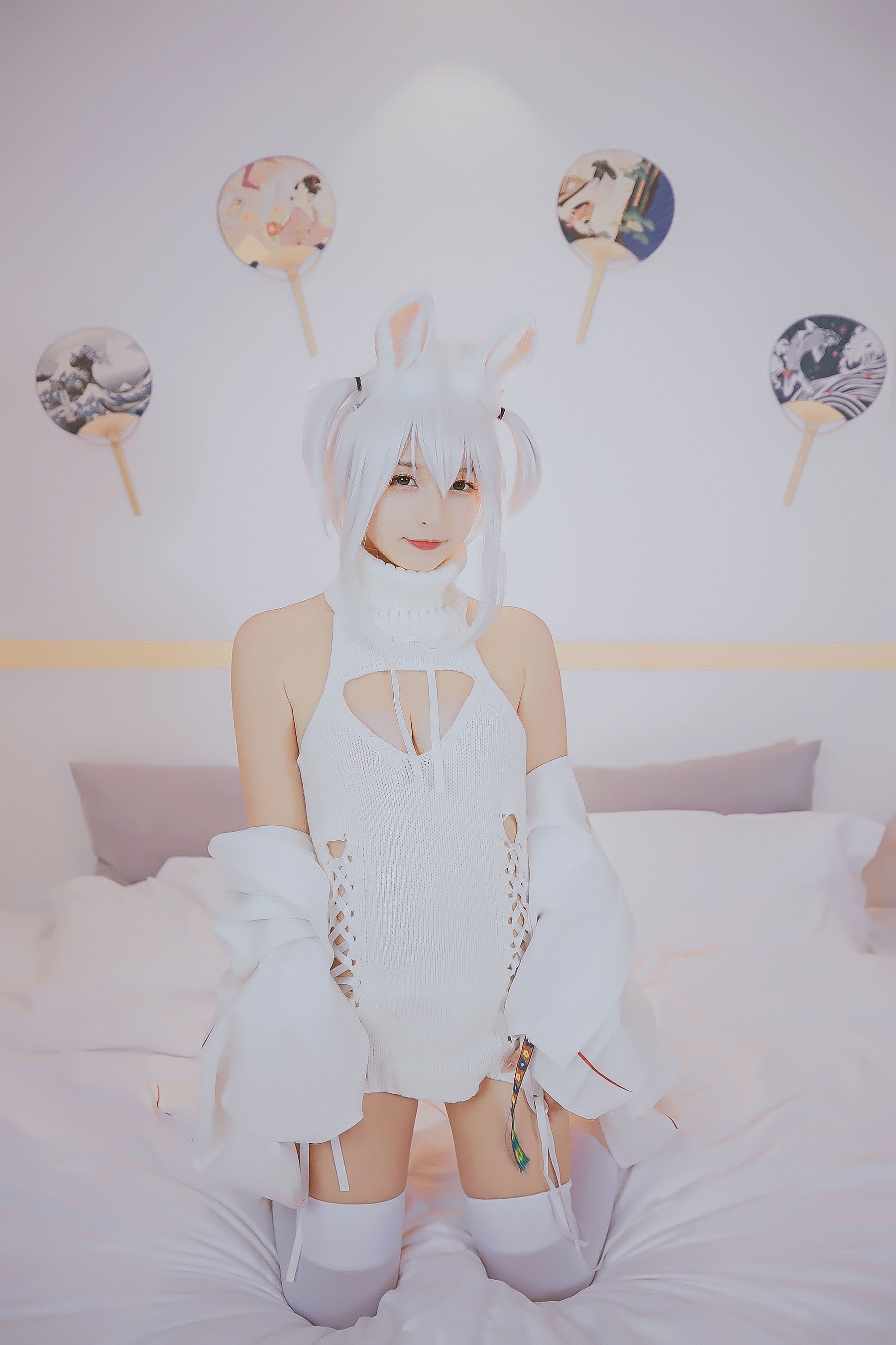 [COS福利] 萝莉神楽板真冬之危険な耳-狼妹&兔娘