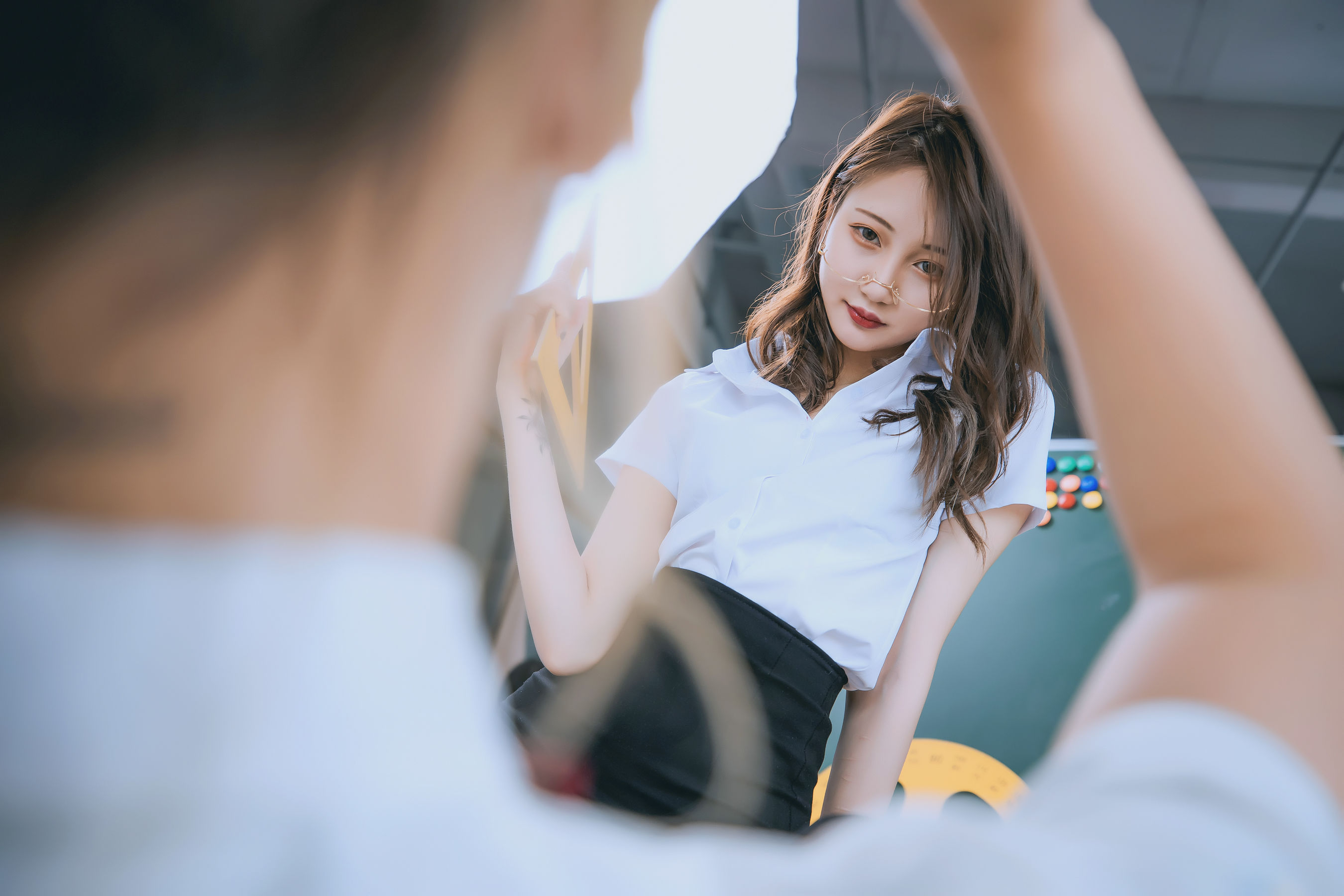 [COS福利] 萝莉神楽板真冬之数之歌-百合教室