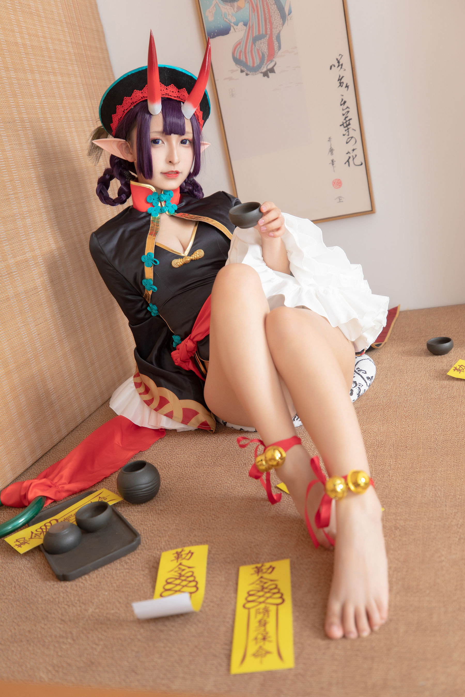 [COS福利] 萝莉神楽板真冬之果実の酒気-酒吞cos