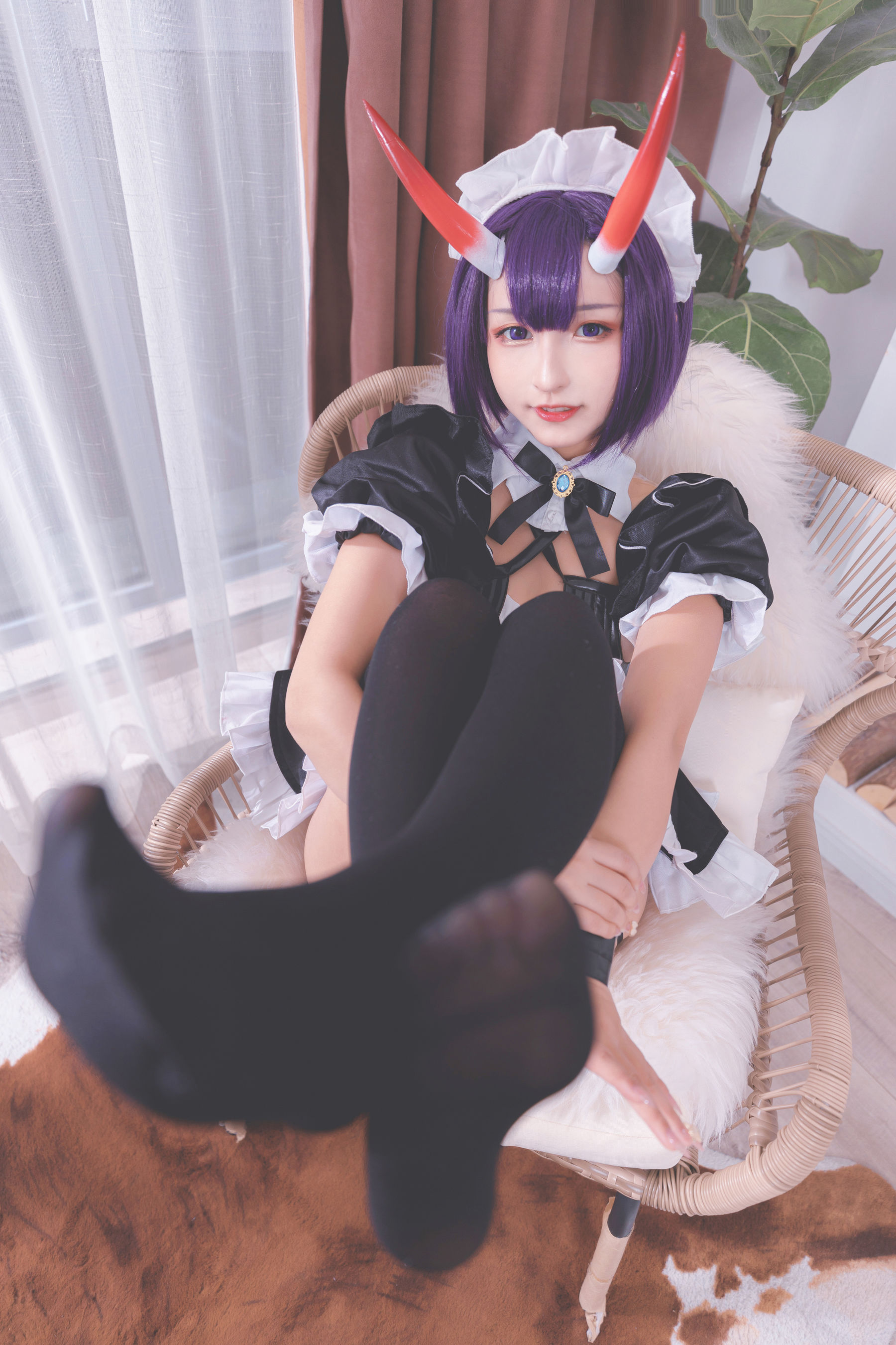 [COS福利] 萝莉神楽板真冬之果実の酒気-酒吞cos
