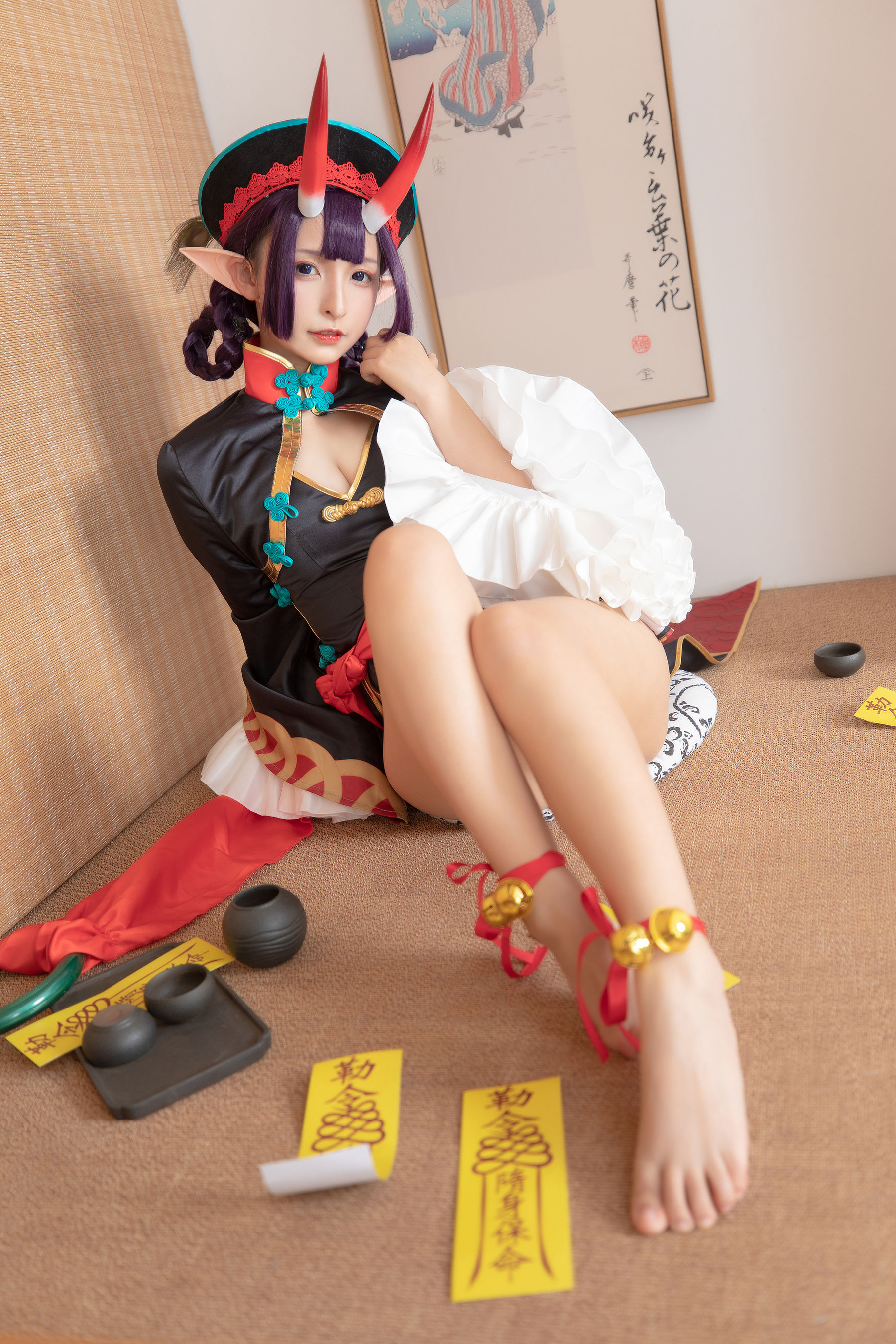[COS福利] 萝莉神楽板真冬之果実の酒気-酒吞cos