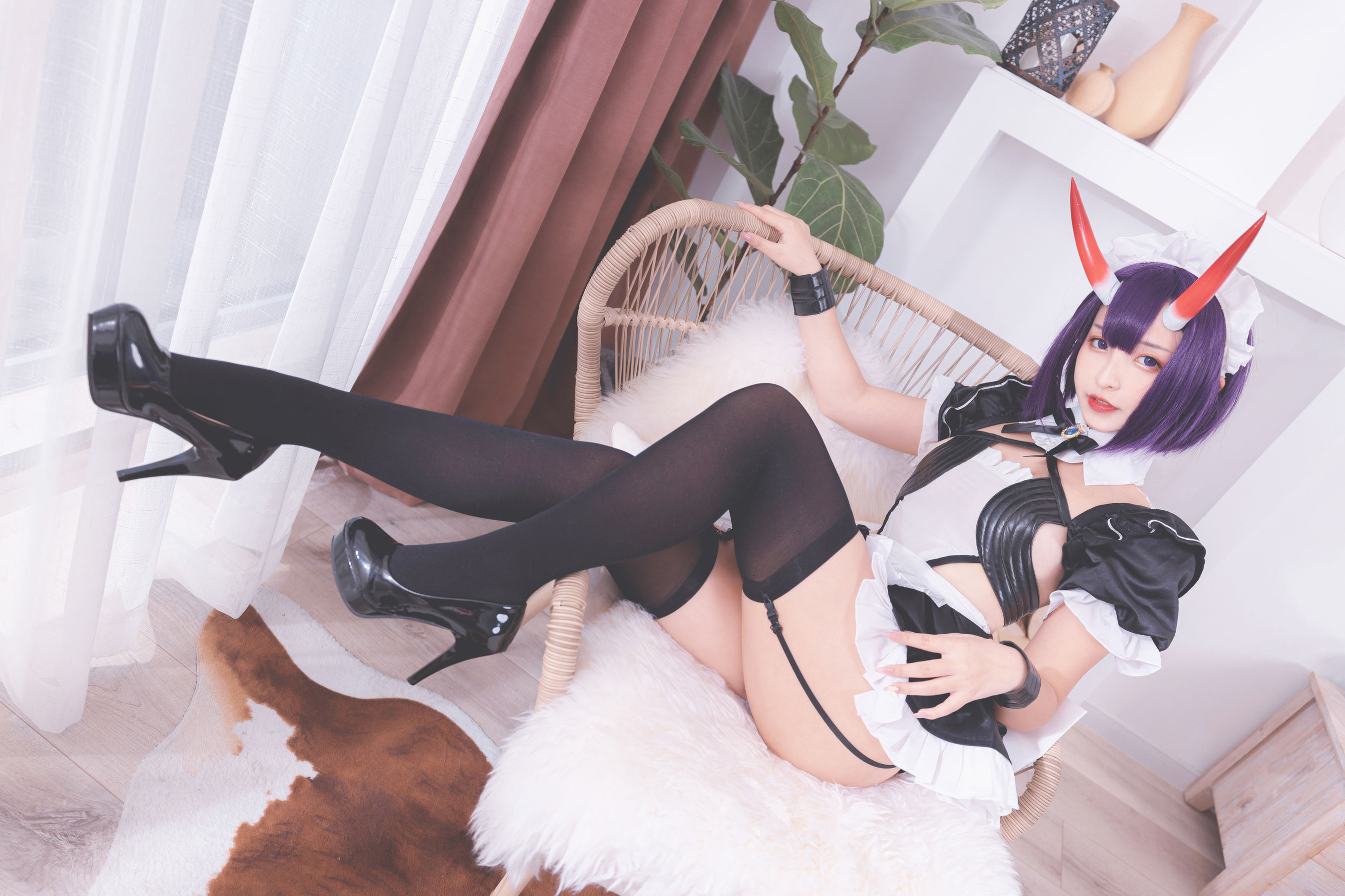 [COS福利] 萝莉神楽板真冬之果実の酒気-酒吞cos