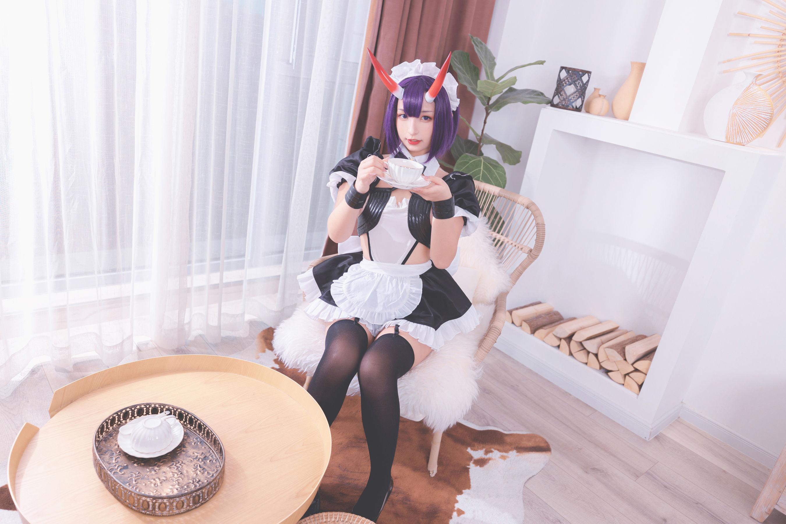 [COS福利] 萝莉神楽板真冬之果実の酒気-酒吞cos