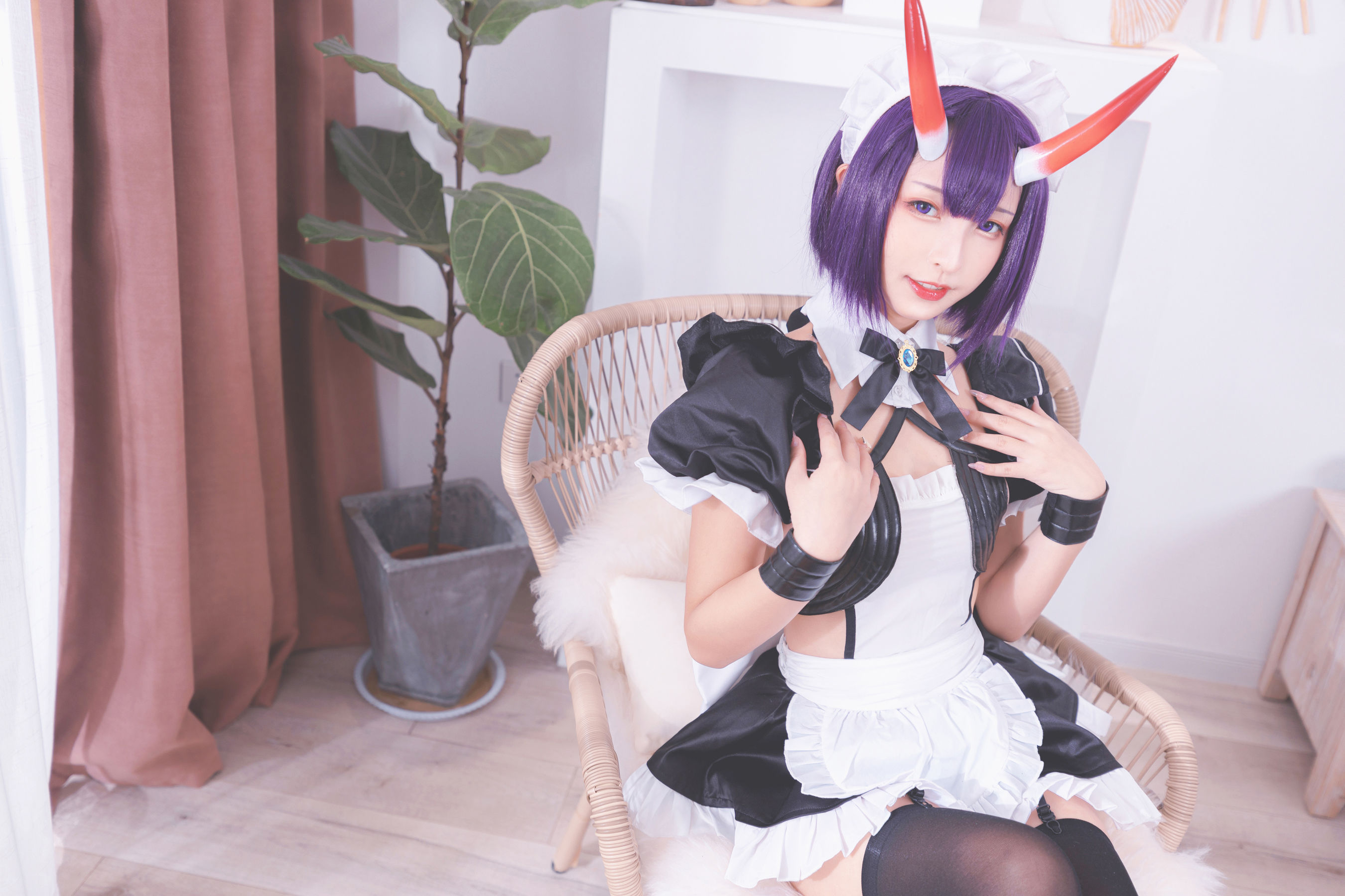 [COS福利] 萝莉神楽板真冬之果実の酒気-酒吞cos